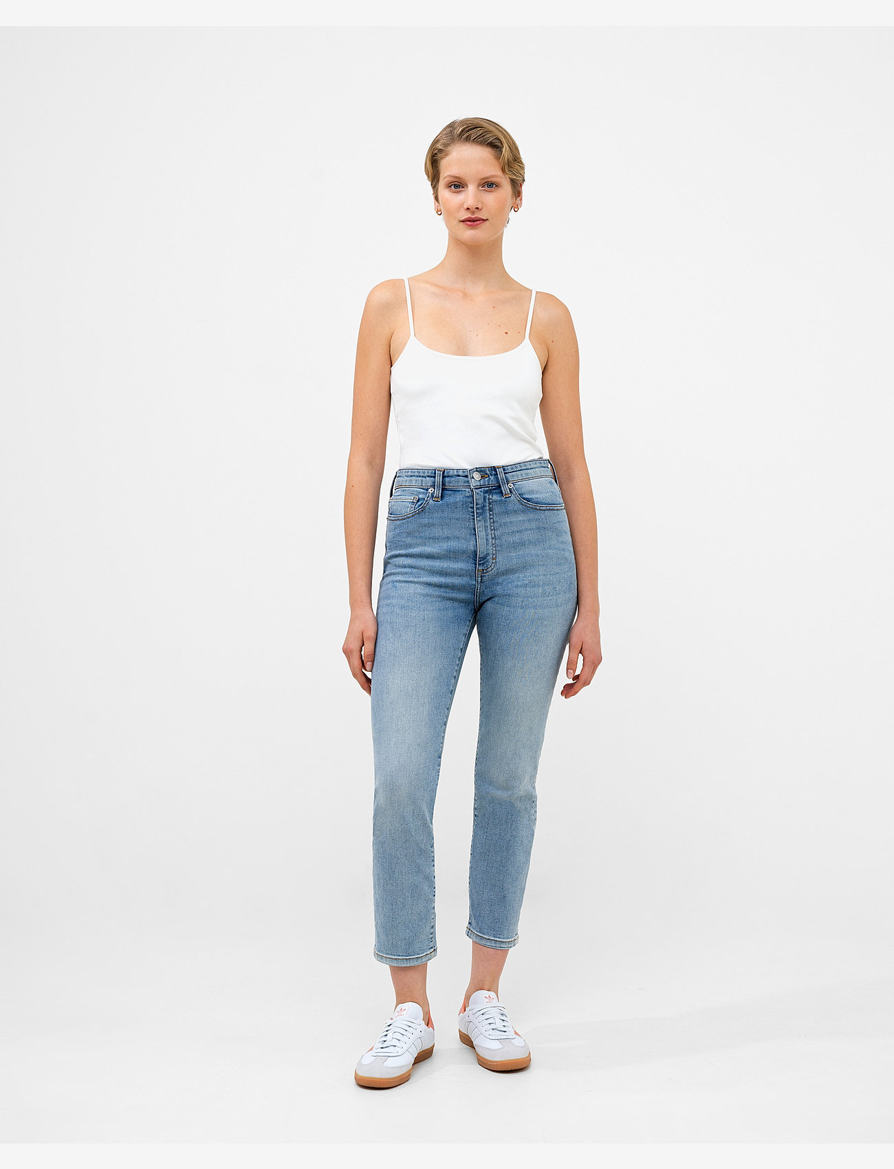 French Connection - STRETCH CIGARETTE ANKLE DENIM - raka jeans - bleach wash - 4