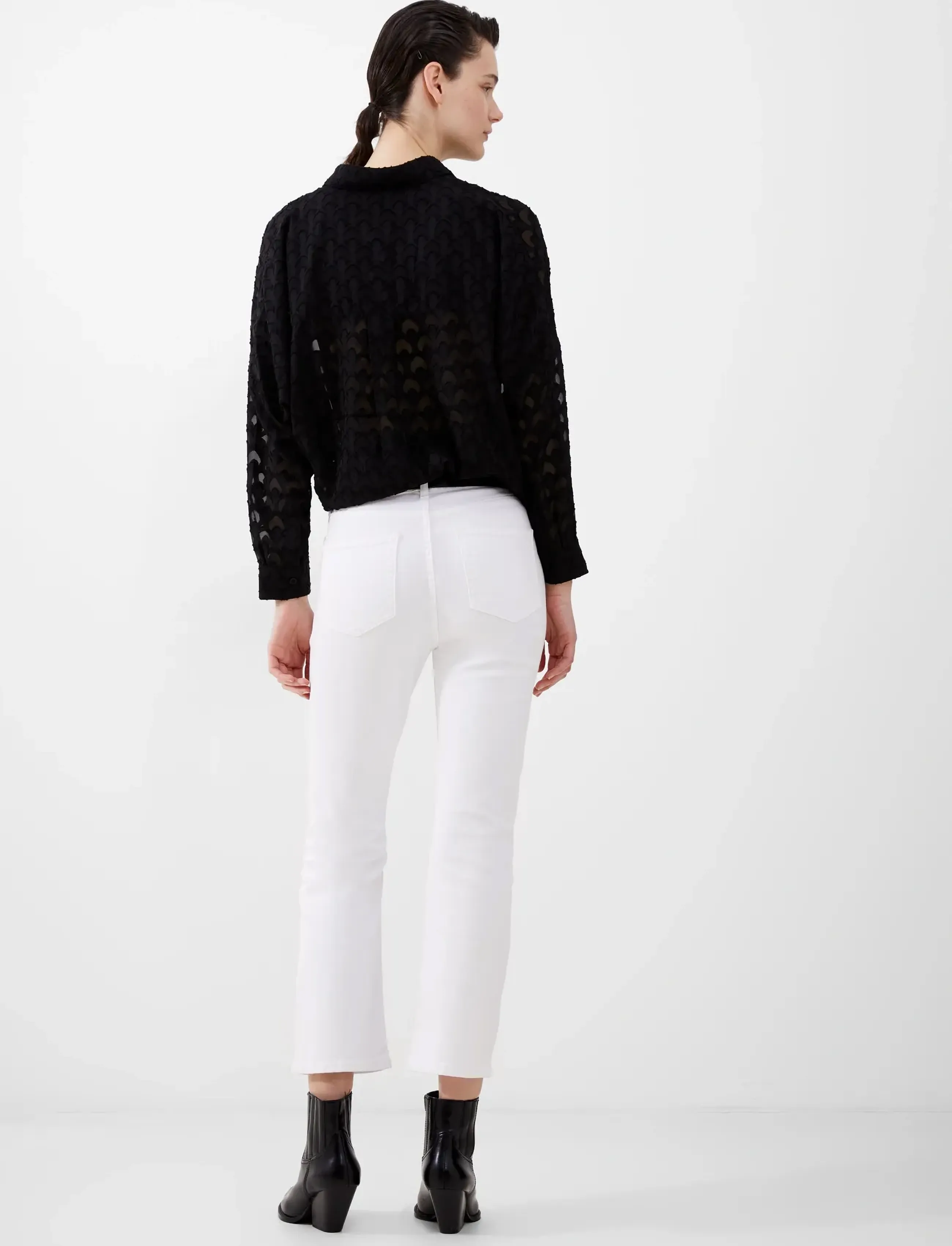 French Connection - STRETCH ANKLE BOOT CUT JEAN - bootcut jeans - white - 3