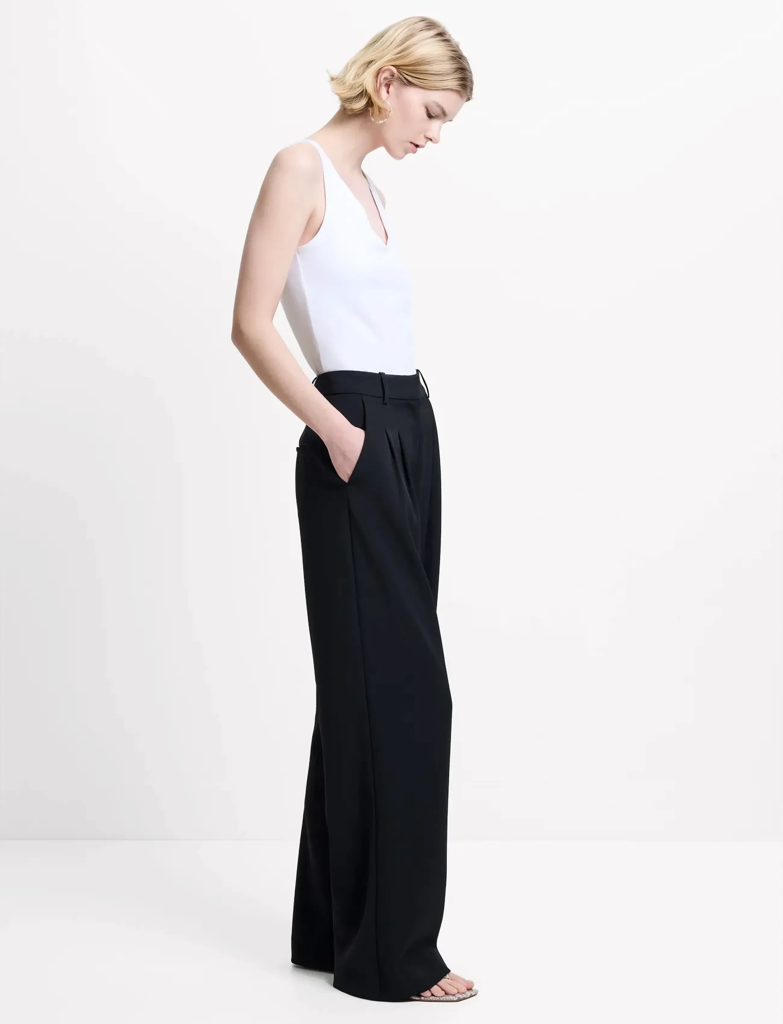French Connection - HARRIE SUITING TROUSER - pidulikud püksid - blackout - 3