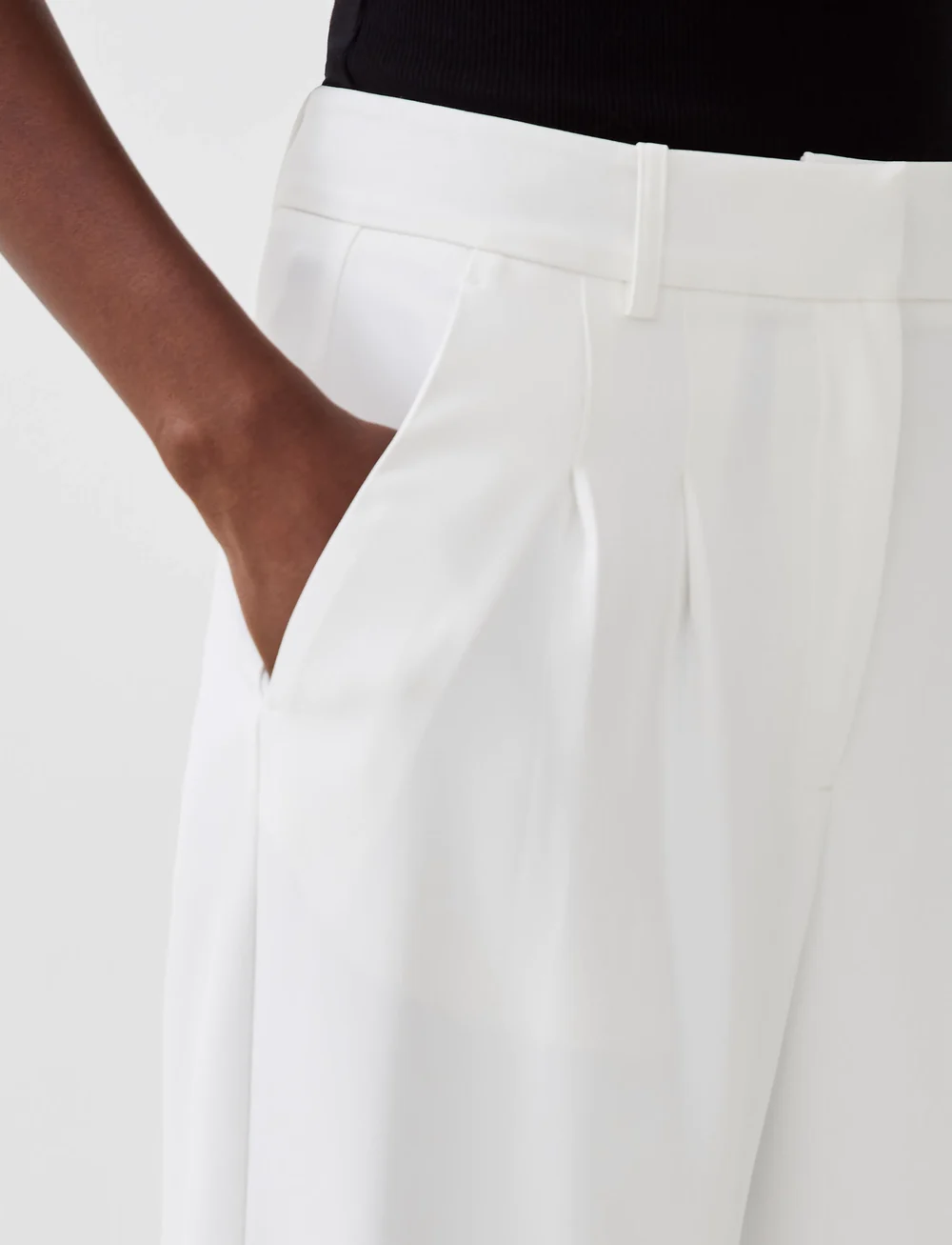 French Connection - HARRIE SUITING TROUSER - kostymbyxor - summer white - 3