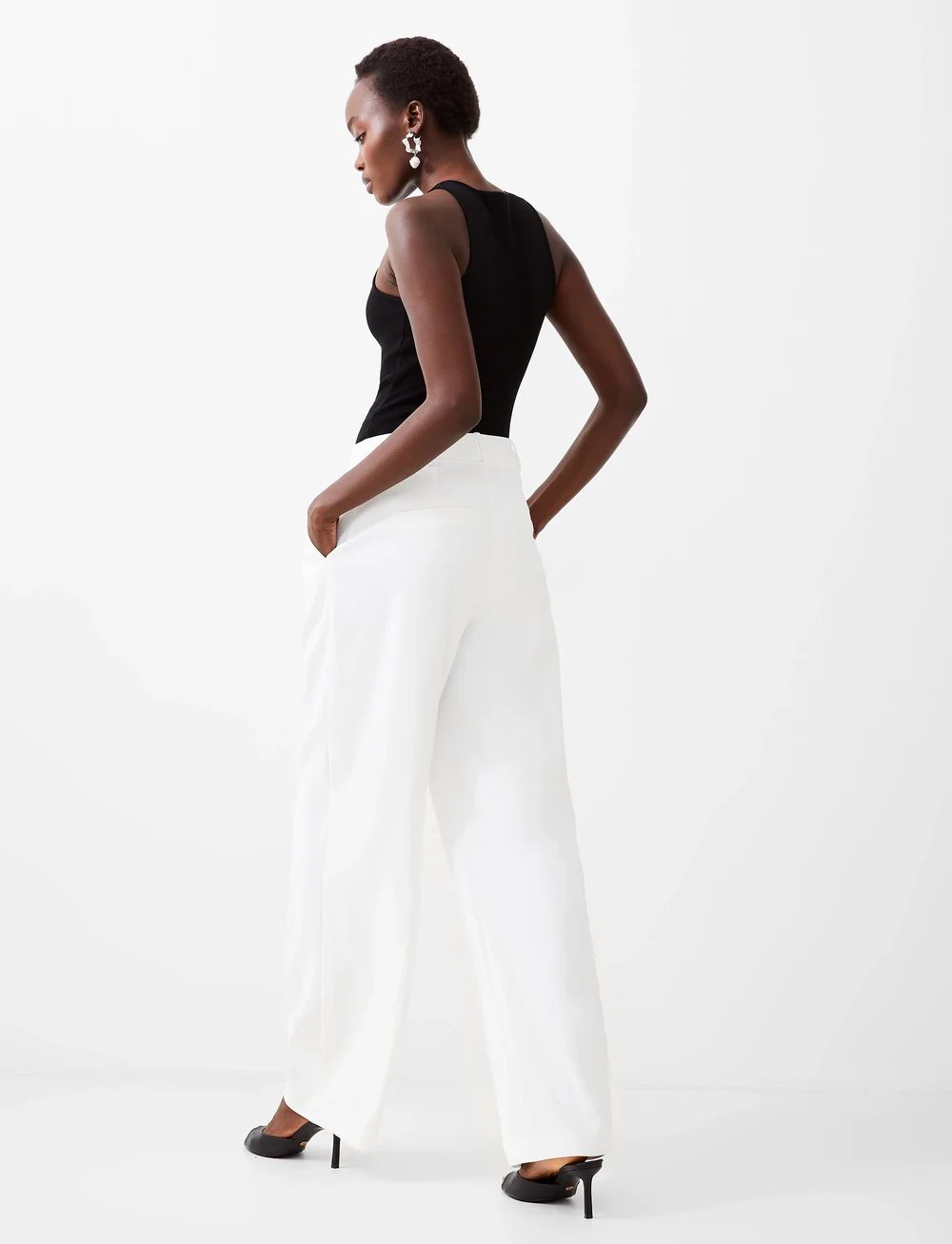 French Connection - HARRIE SUITING TROUSER - kostymbyxor - summer white - 4