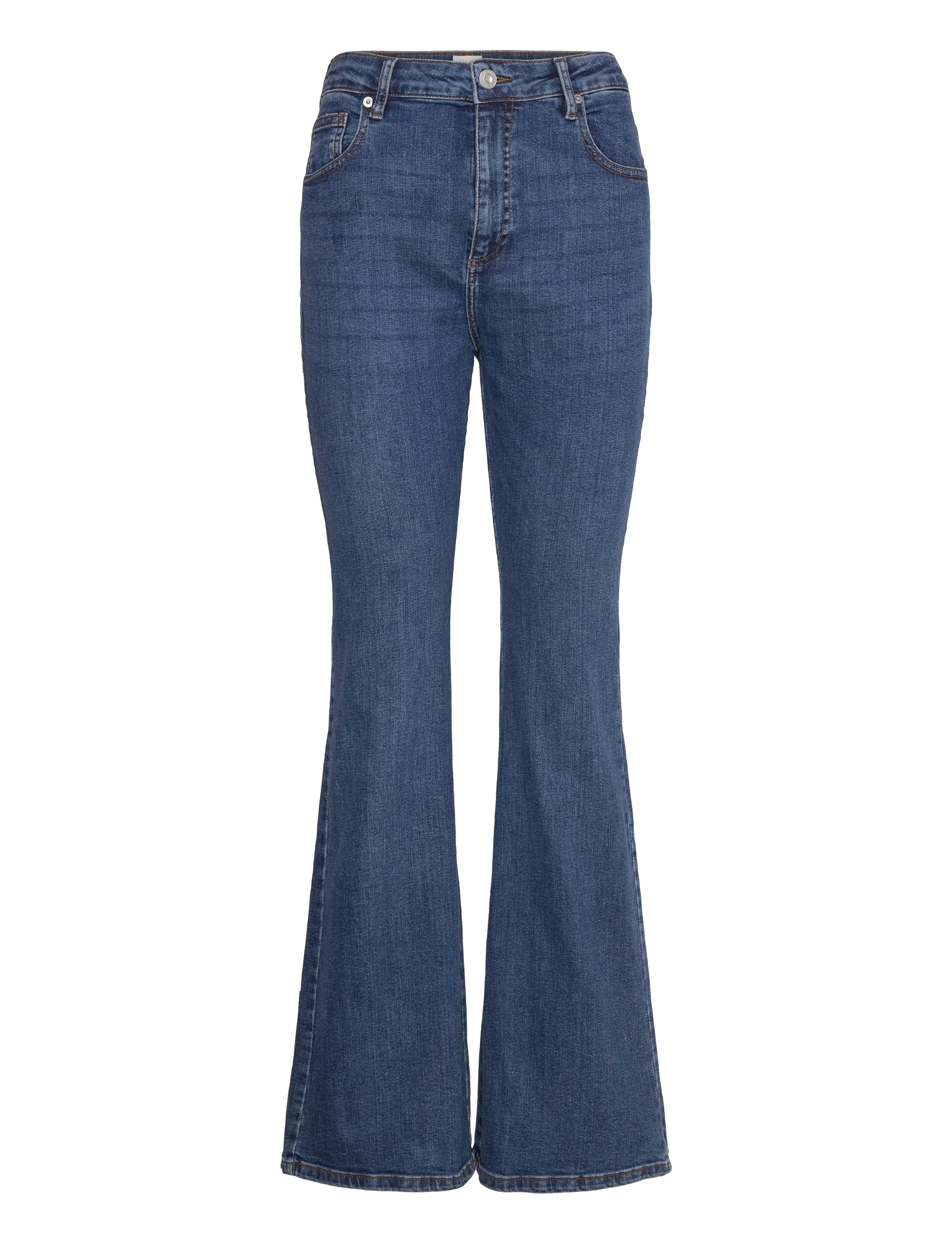 French Connection TOMS DENIM FLARED JEAN - Kläder - MID WASH / blue