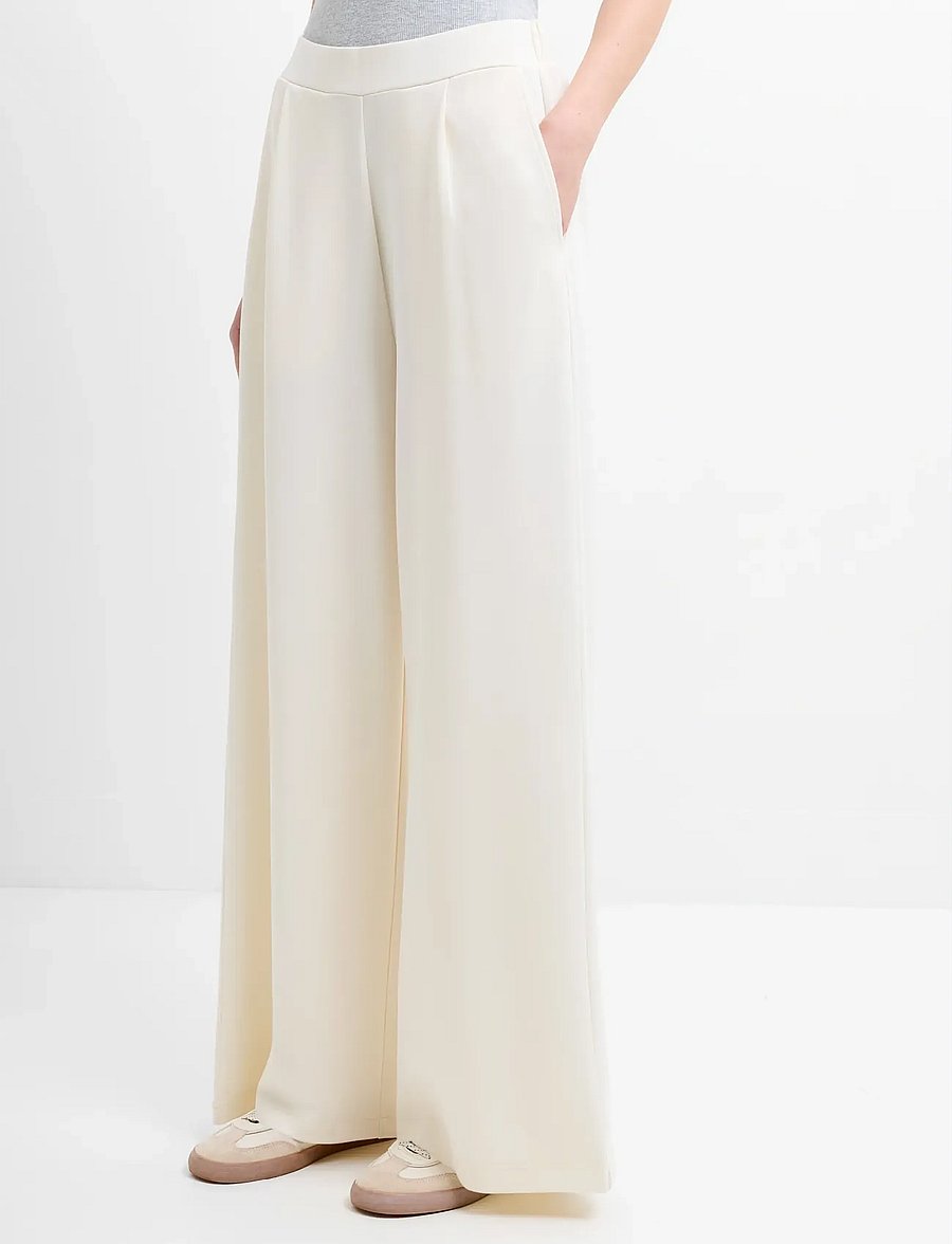 French Connection - WREN WIDE LEG TRSR - vida byxor - porcelain cream - 3