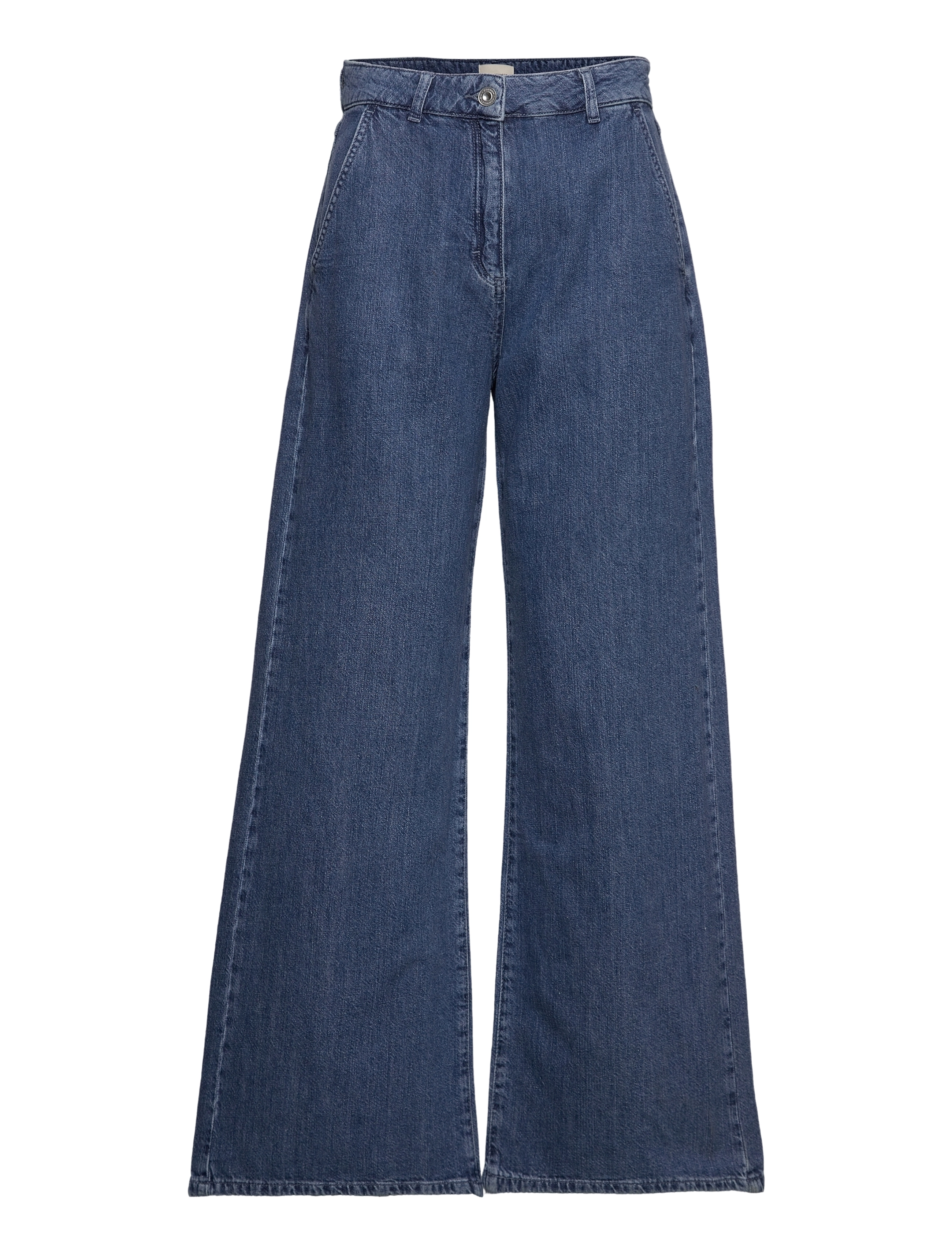 French Connection - ZUZI LINEN BLEND DNM WIDE JEAN - mid blue - 0