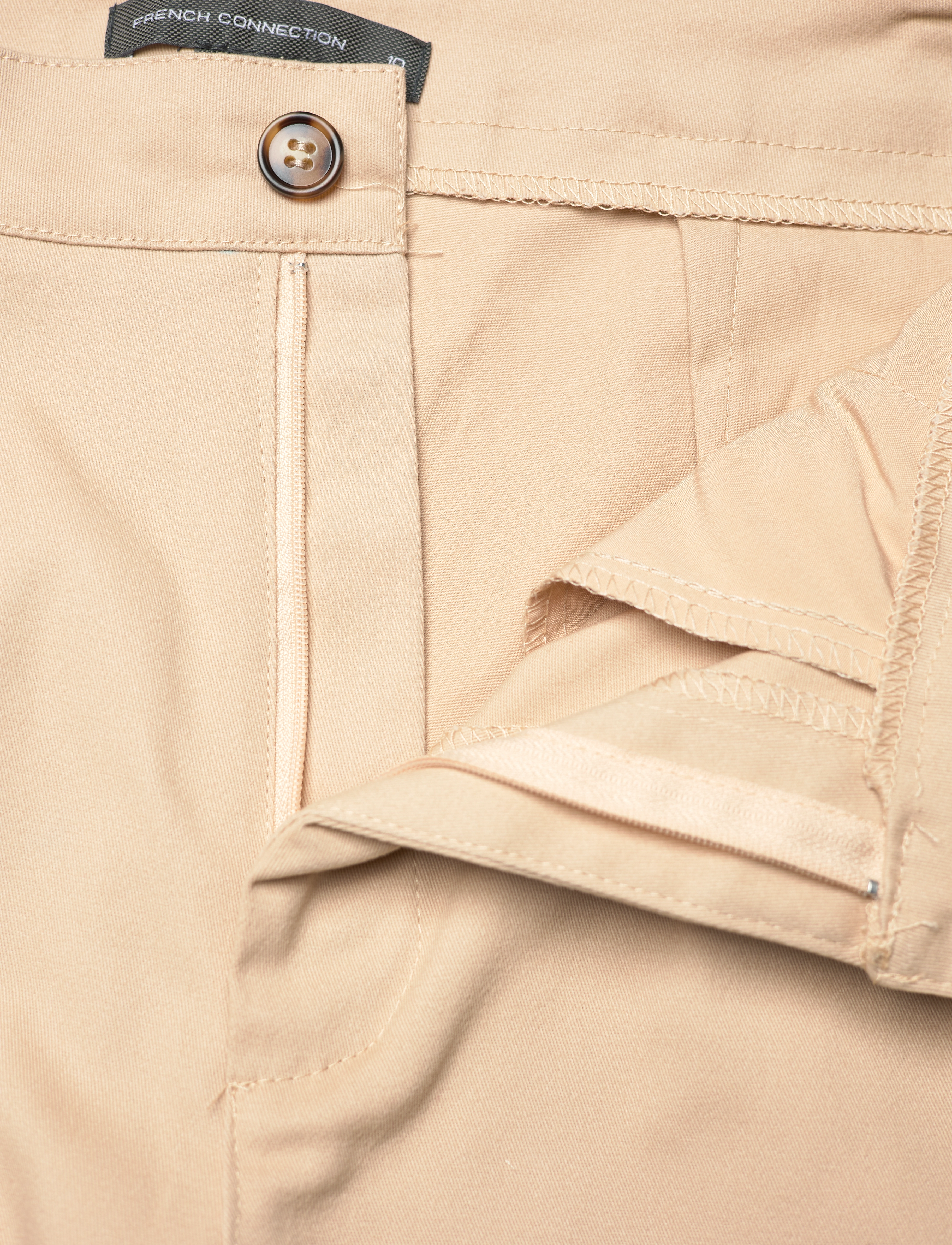 French Connection - HIGH WAIST PLEAT FRONT - stone - 3