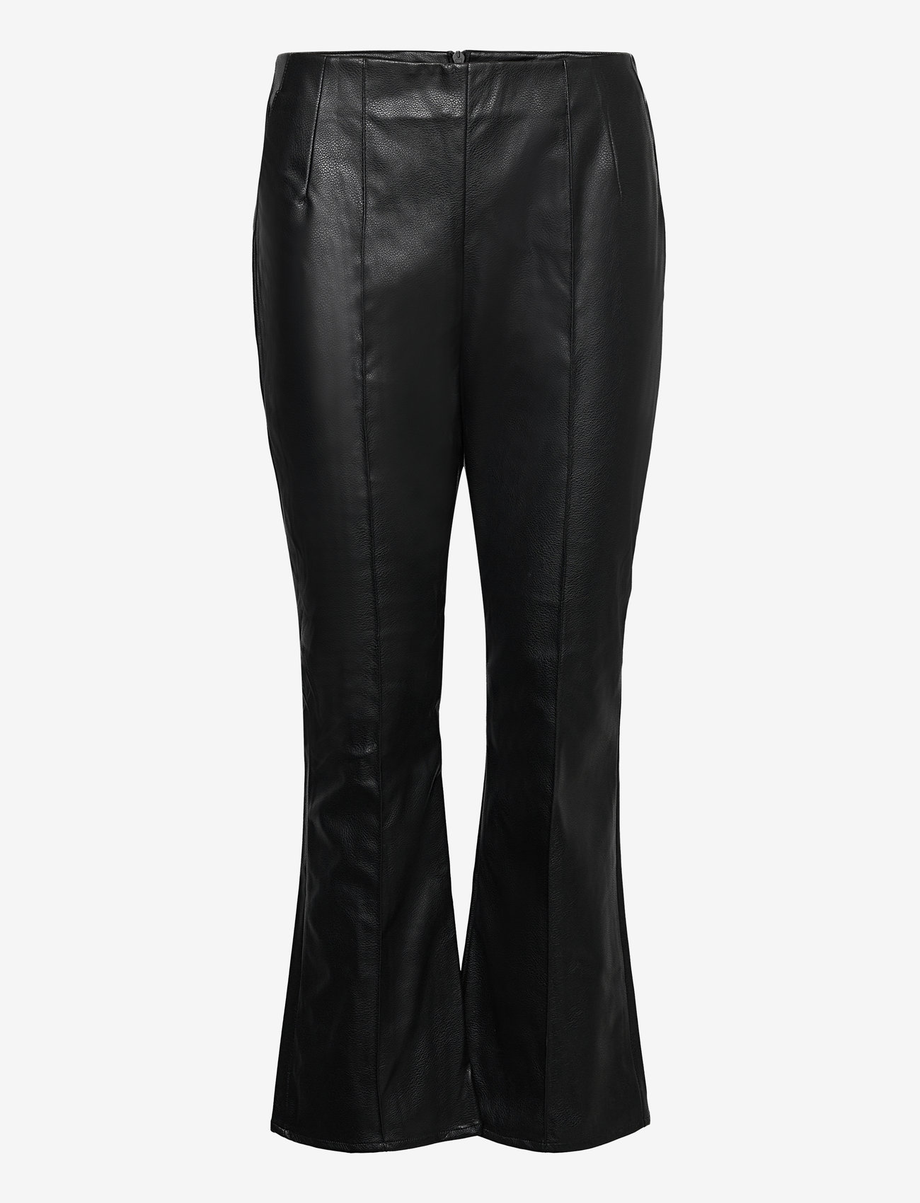 French Connection - CLAUDIA PU STRETCH TROUSER - læderbukser - blackout - 0