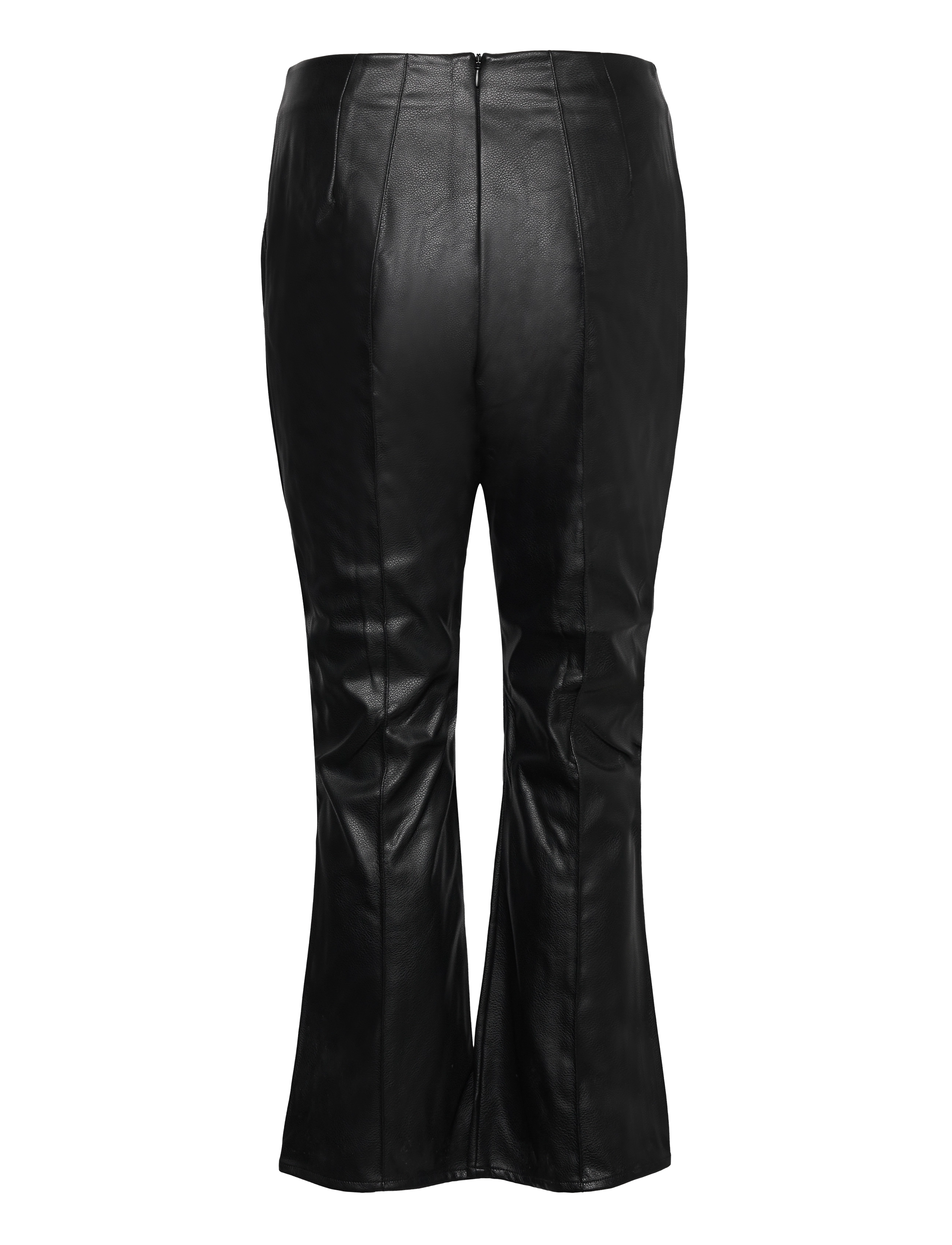 French Connection - CLAUDIA PU STRETCH TROUSER - odinės kelnės - blackout - 1