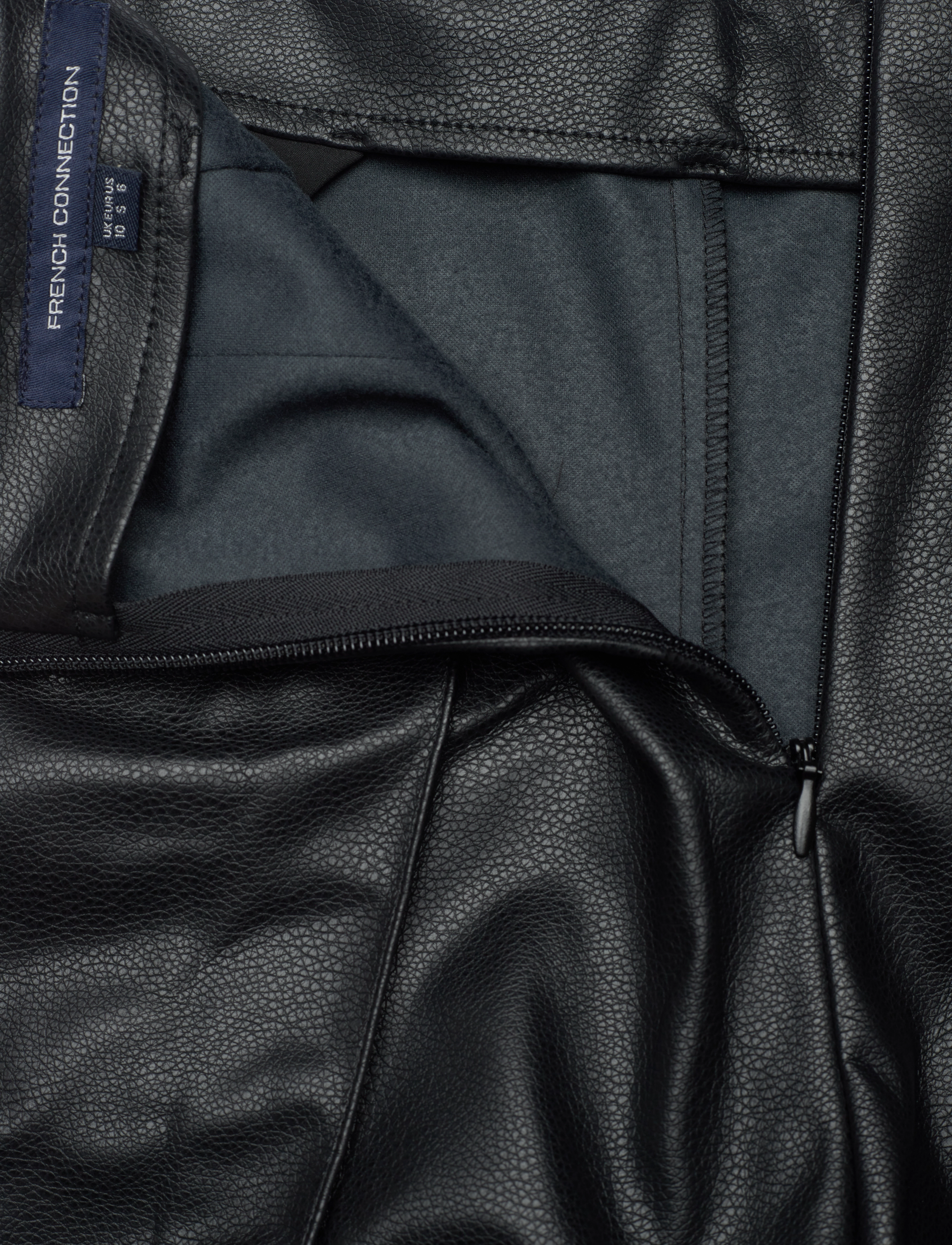 French Connection - CLAUDIA PU STRETCH TROUSER - odinės kelnės - blackout - 3