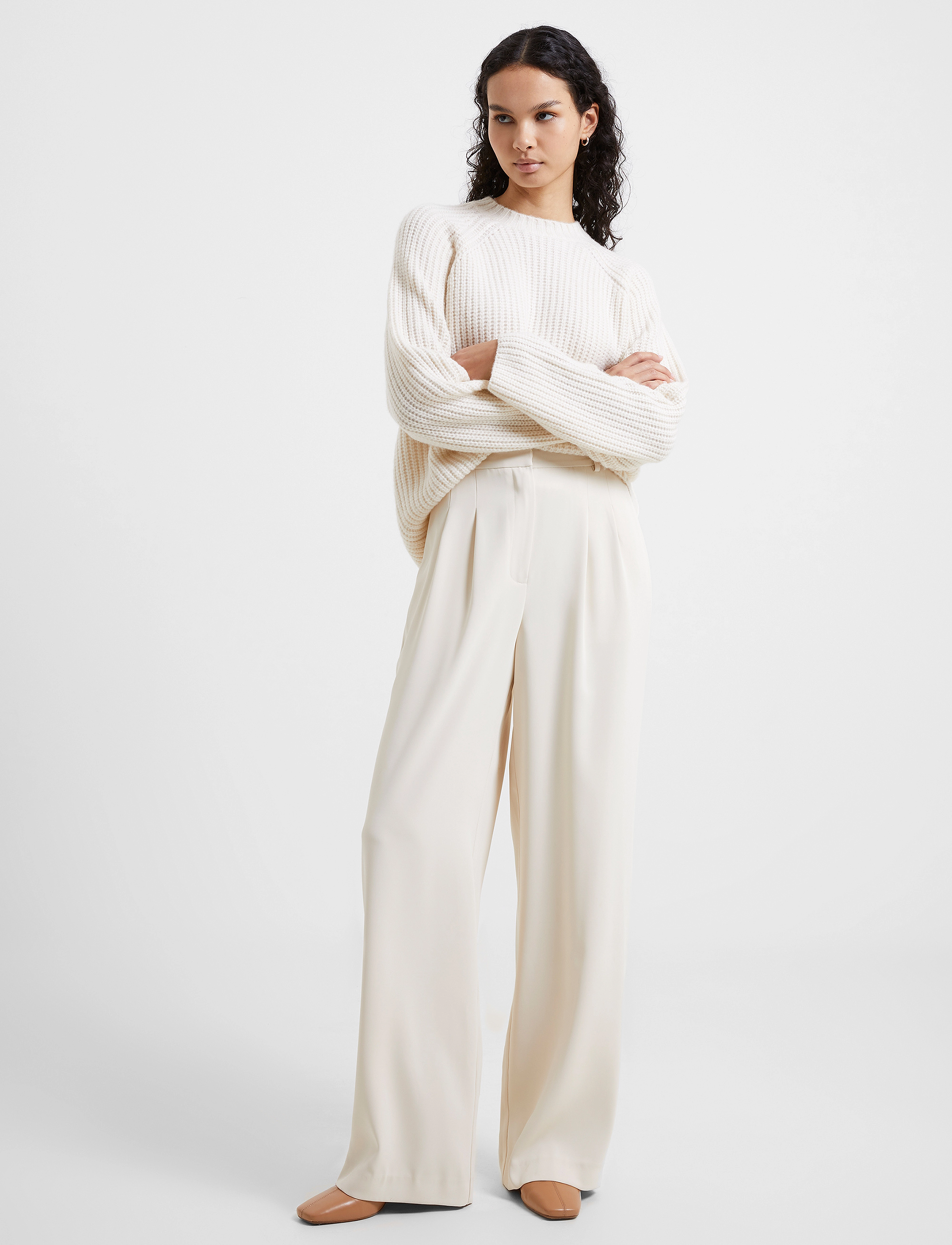 French Connection - HARRY SUITING TROUSERS - classic cream - 2