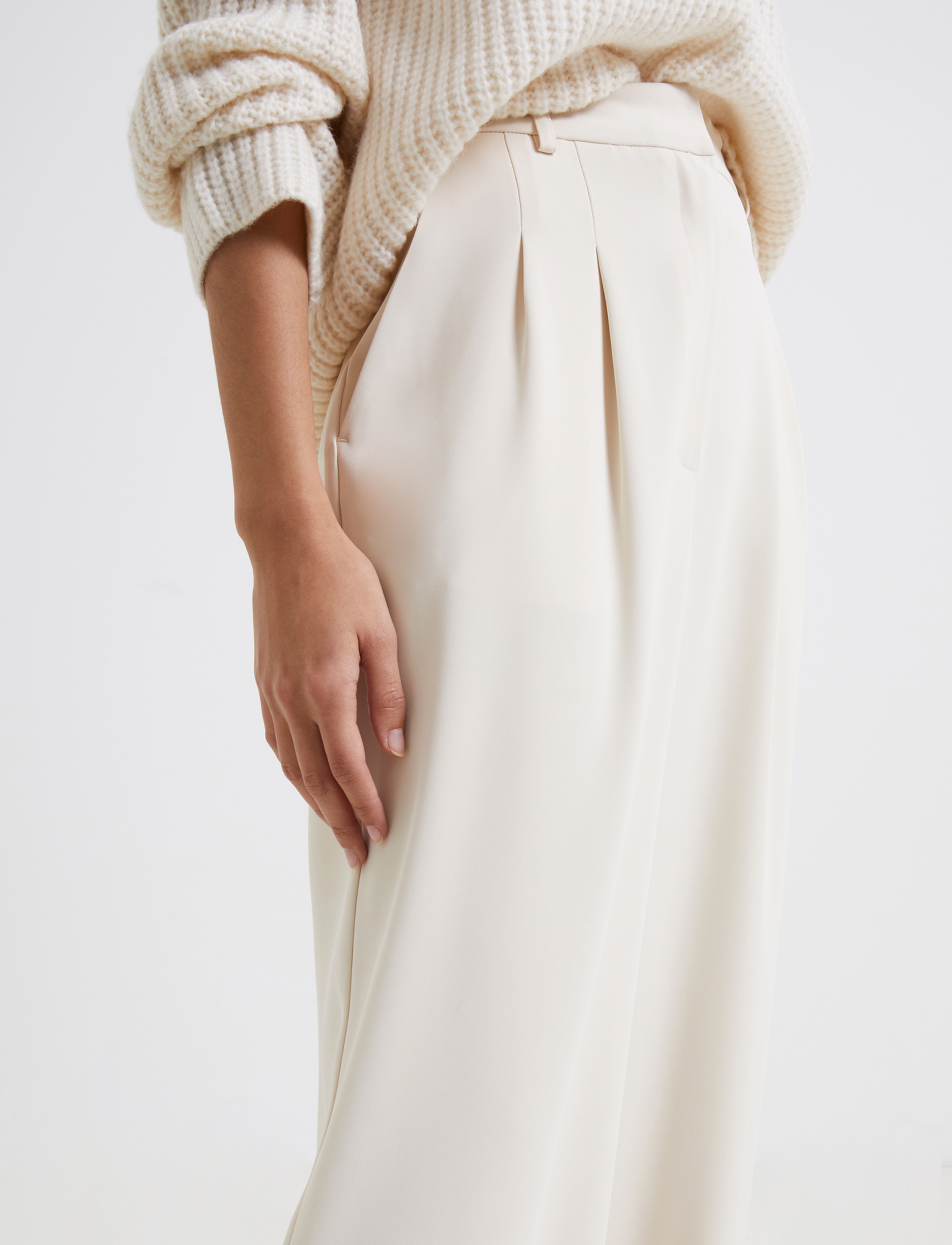 French Connection - HARRY SUITING TROUSERS - classic cream - 4