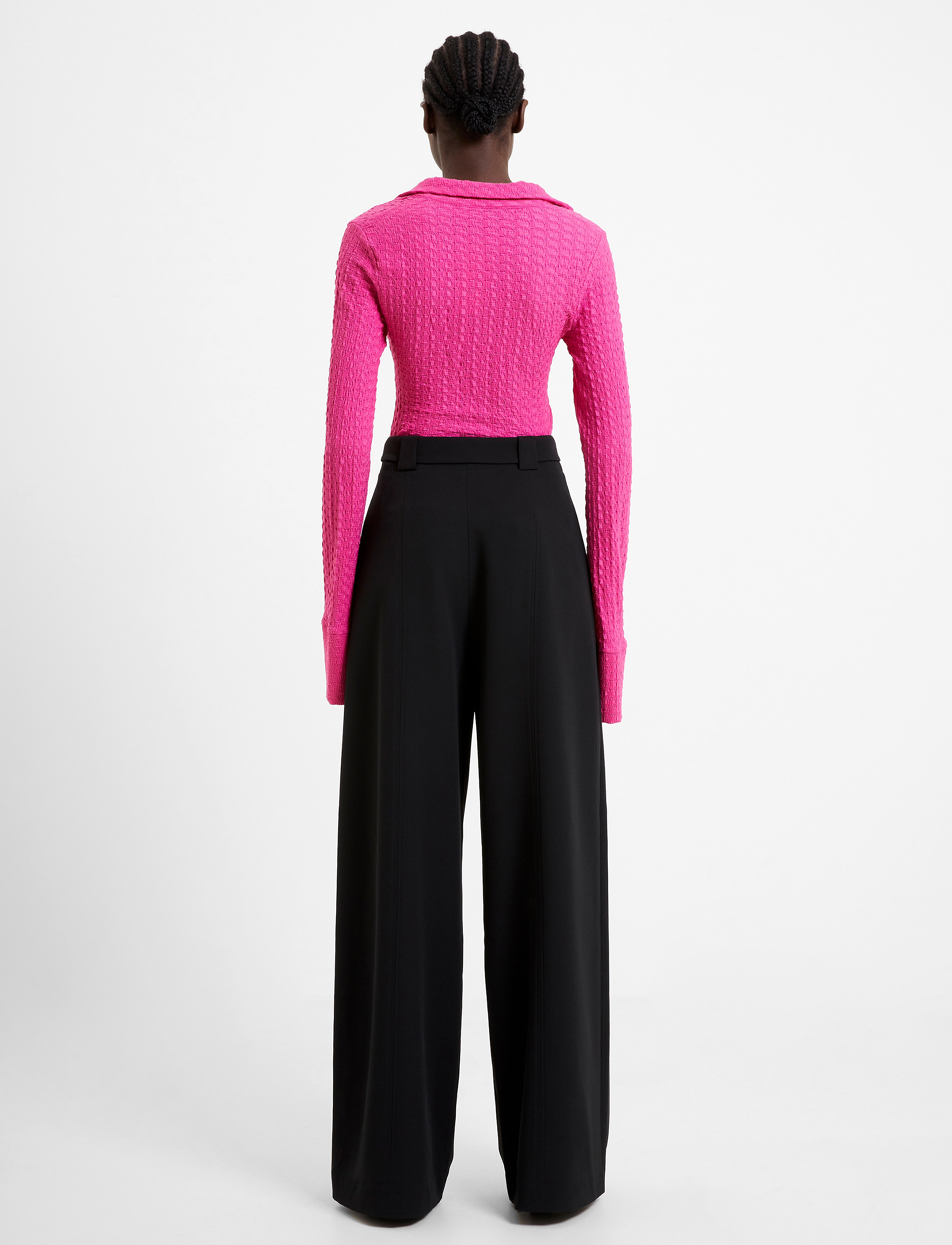 French Connection - ECHO CREPE FULL LENGTH TROUSER - blackout - 4