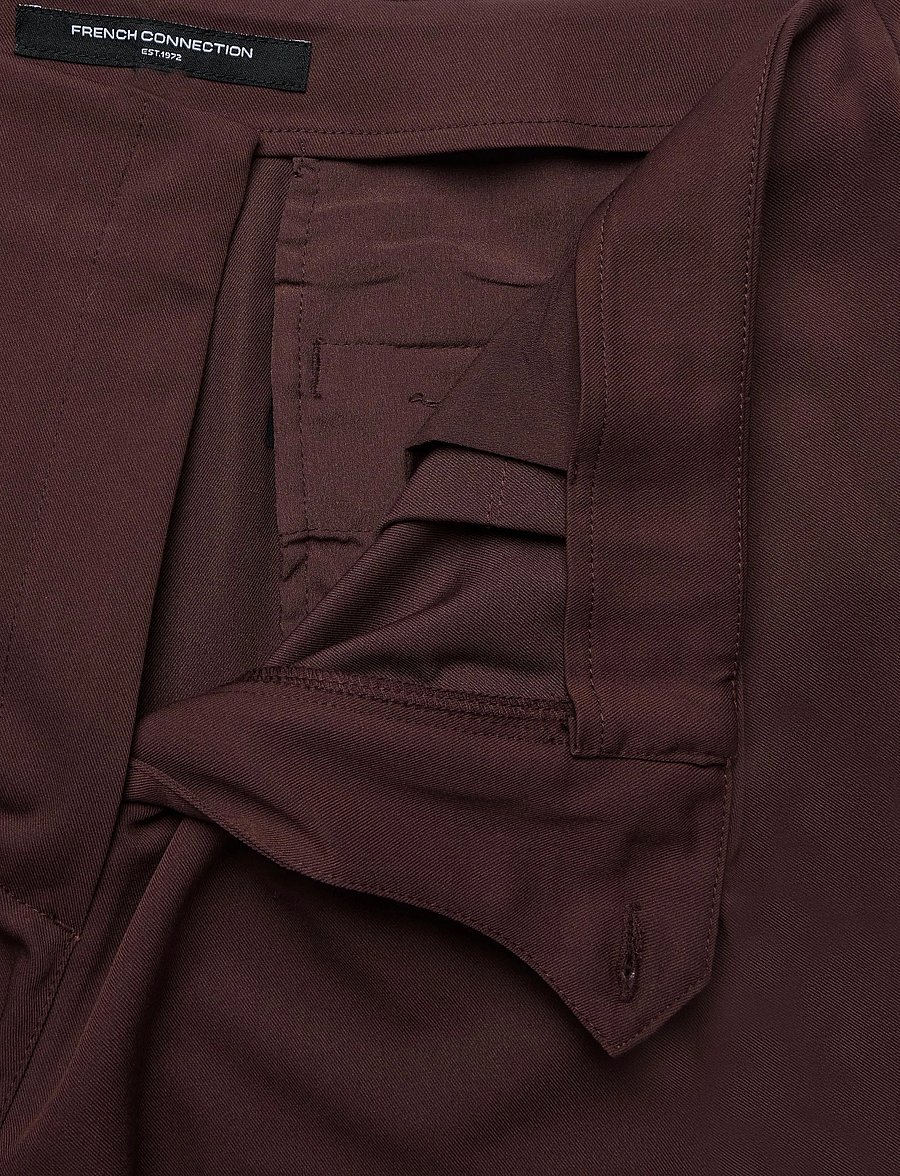 French Connection - RENA PLEATED TROUSER - pantalons habillés - cherry liqueur - 3