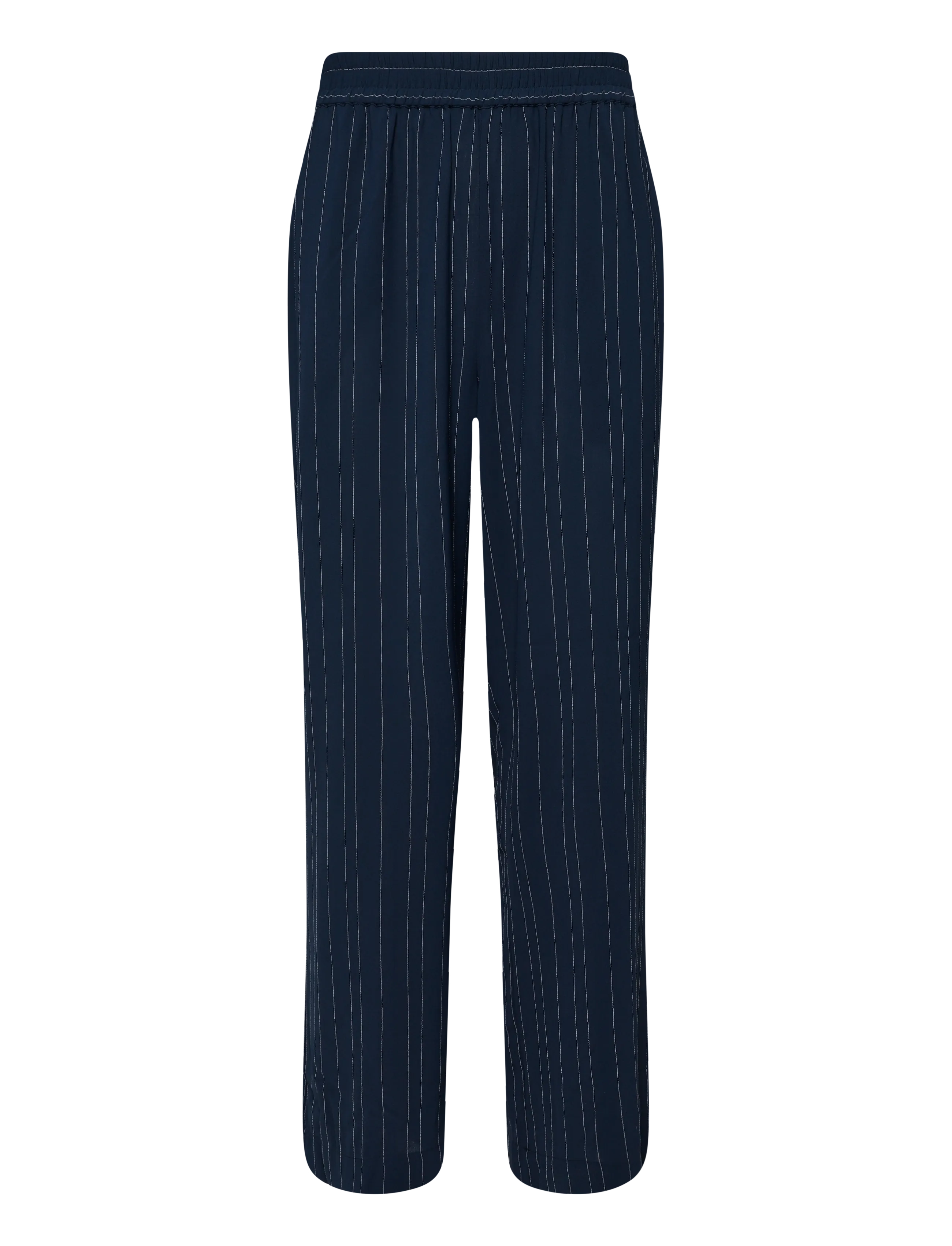 French Connection - ERMA PINSTRIPE WIDE LEG TROUSER - festmode zu outlet-preisen - new nvy/ethe blue - 2
