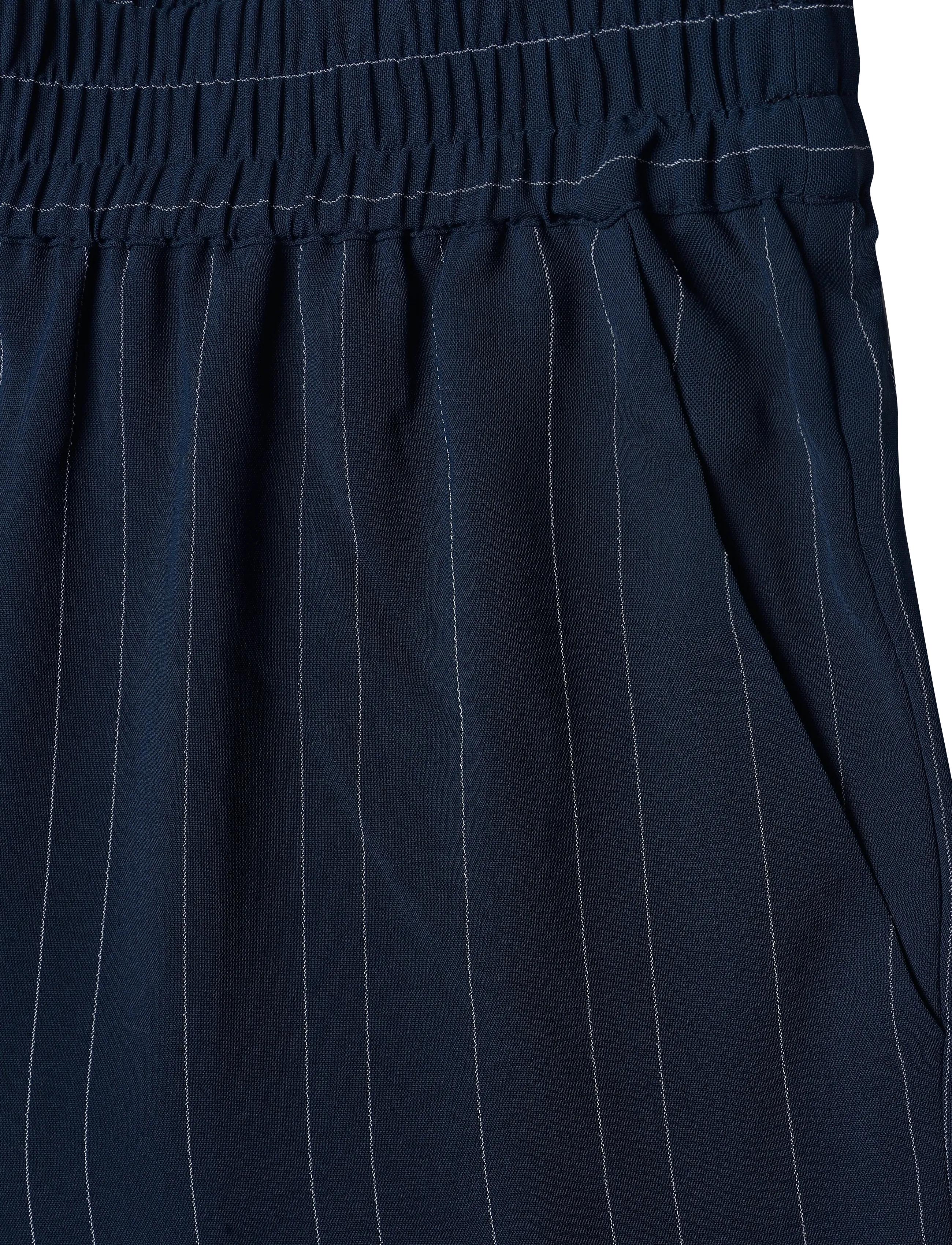 French Connection - ERMA PINSTRIPE WIDE LEG TROUSER - festmode zu outlet-preisen - new nvy/ethe blue - 5