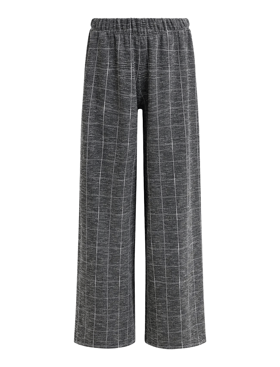 French Connection - WESLEY CHECK TSR - hosen mit weitem bein - grey multi - 1
