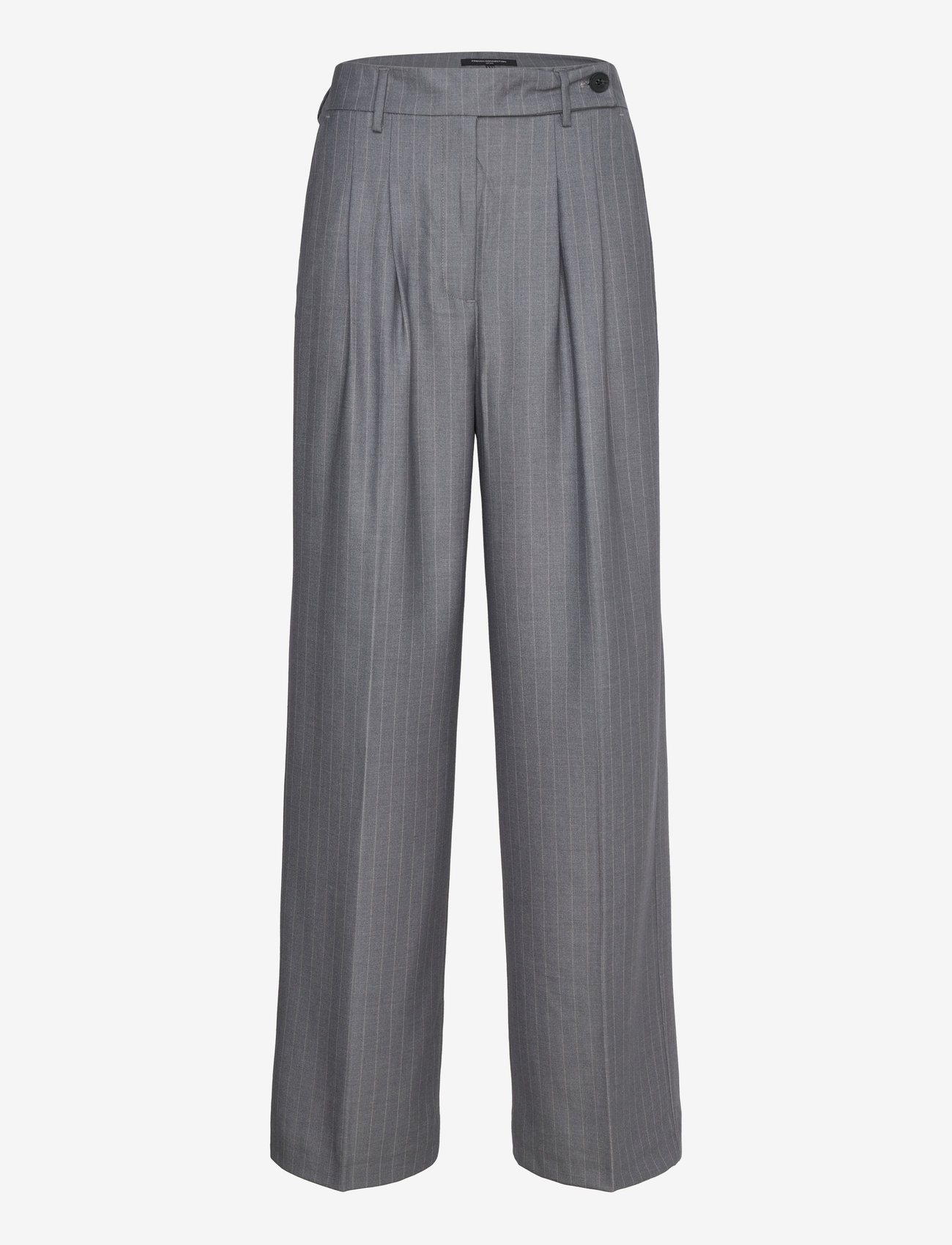 French Connection - FIORELLA PIN STRIPE TROUSERS - kostymbyxor - grey - 1