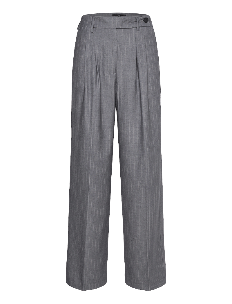 French Connection - FIORELLA PIN STRIPE TROUSERS - kostymbyxor - grey - 1