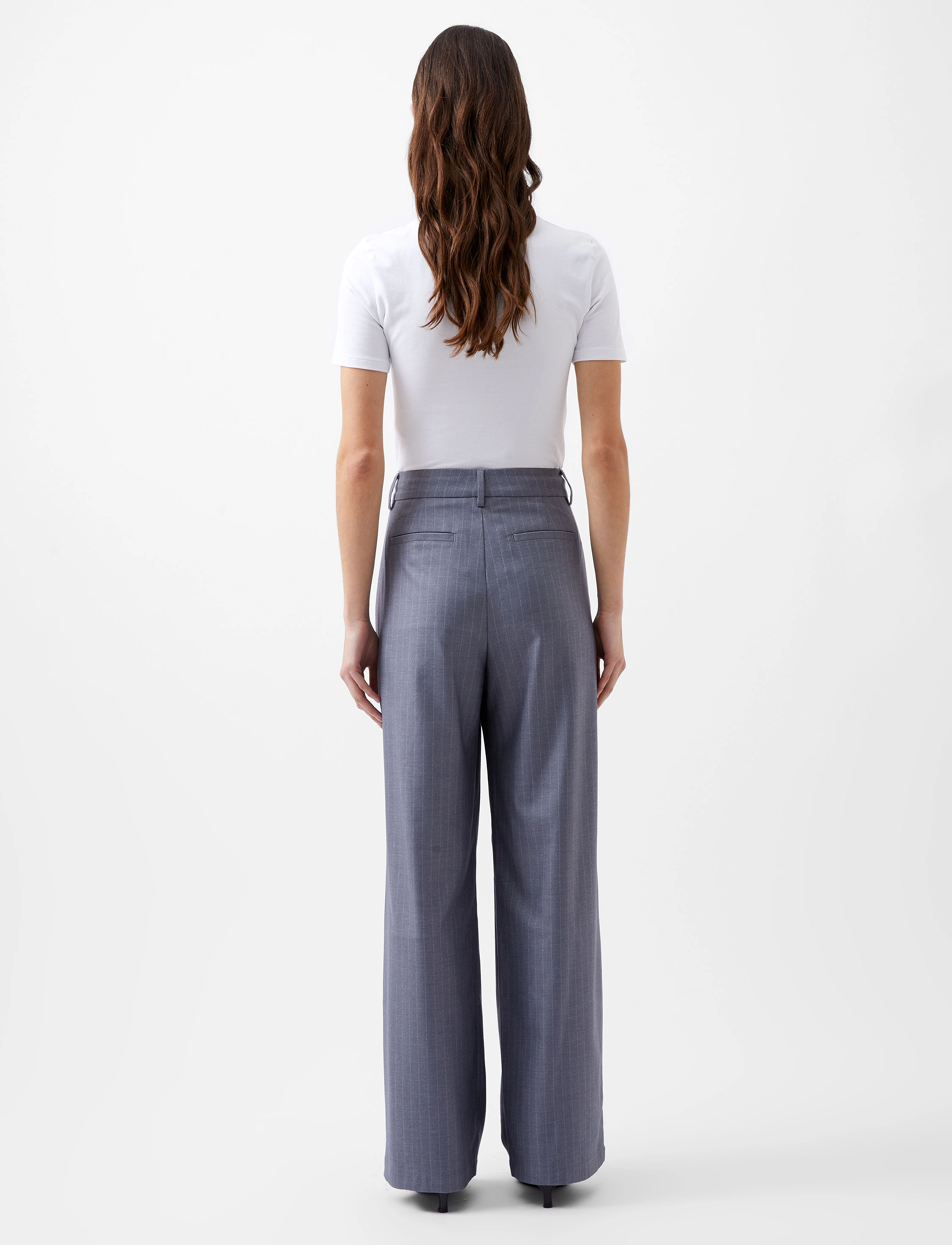 French Connection - FIORELLA PIN STRIPE TROUSERS - grey - 3