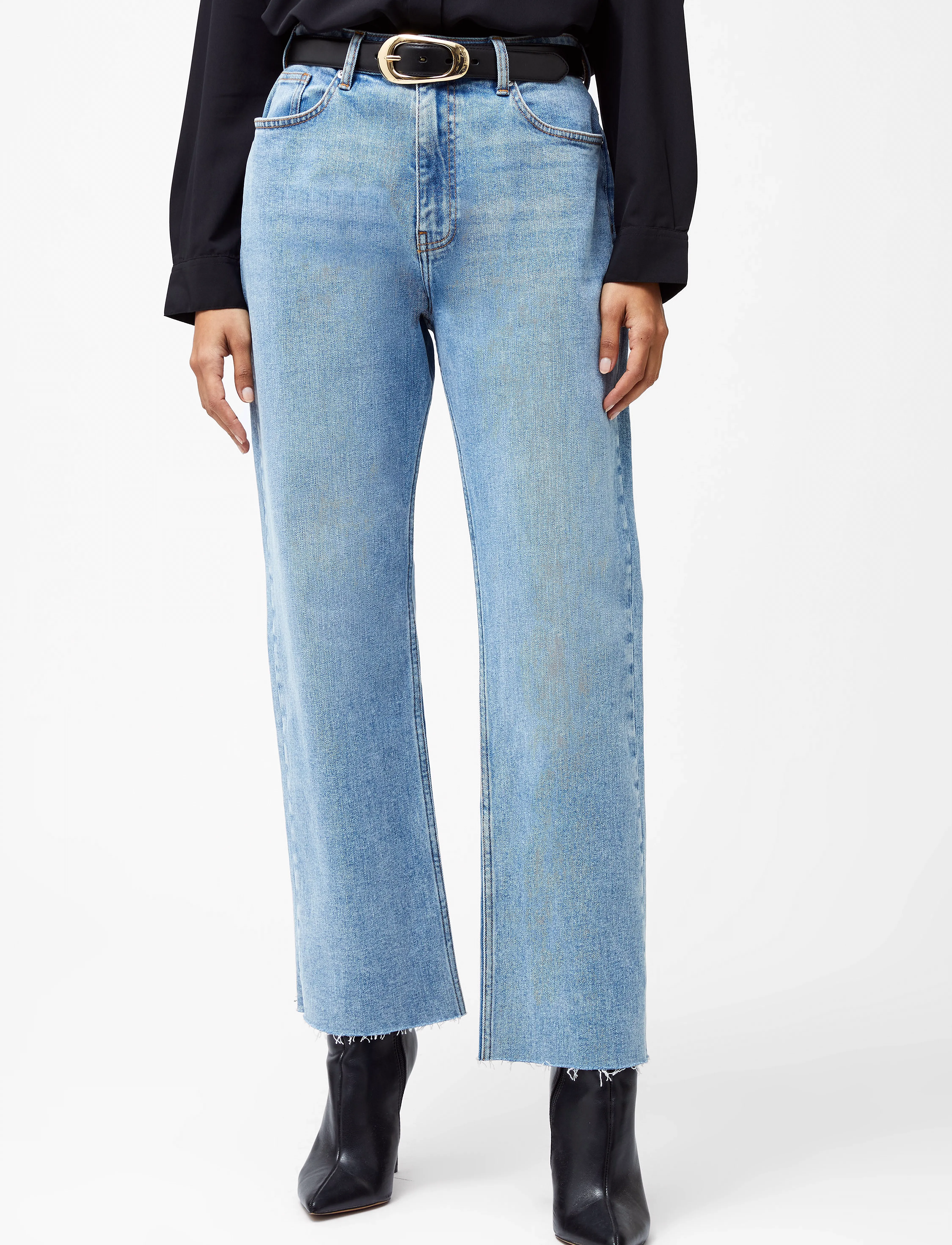 French Connection - ELLIOT DENIM LEG CROP JEAN - everyday style - light wash - 3