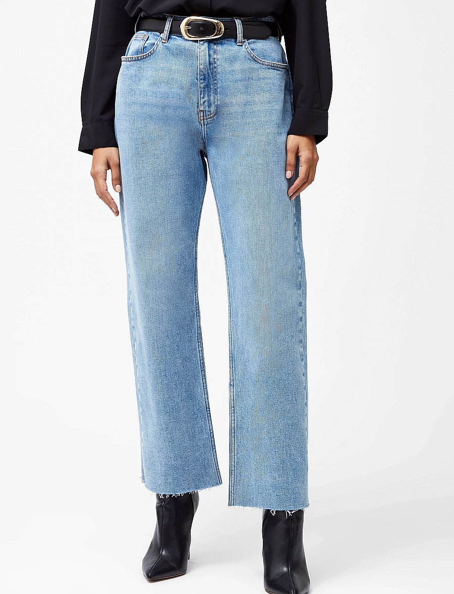 French Connection - ELLIOT DENIM LEG CROP JEAN - igapäevane stiil - light wash - 3
