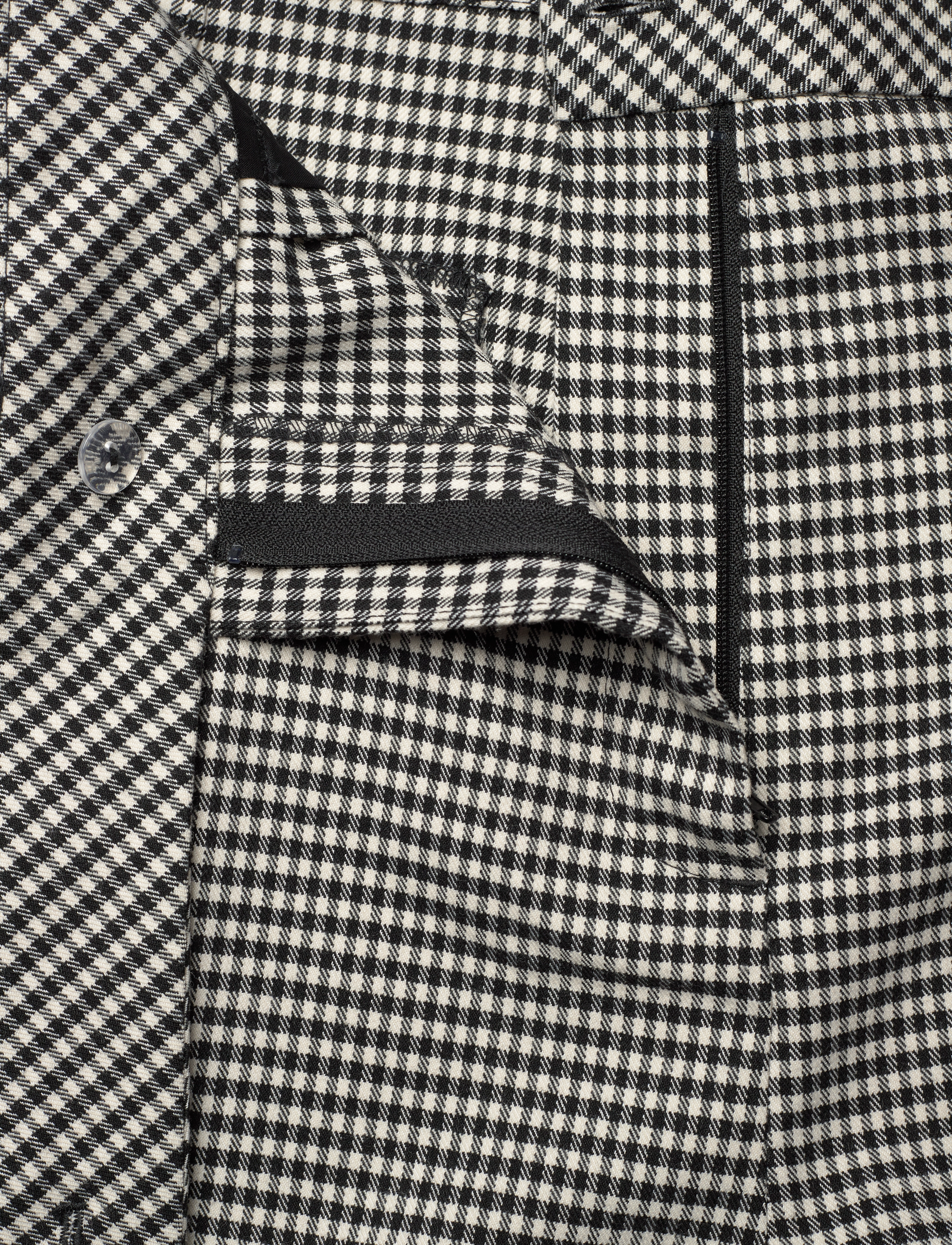 French Connection - HOLDEN HOUNDSTOOTH TROUSER - black/ecru - 3