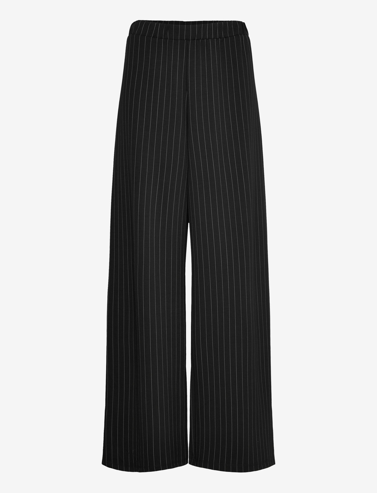 French Connection - REGINA JERSEY WIDE LEG TROUSER - hosen mit weitem bein - black/white - 1