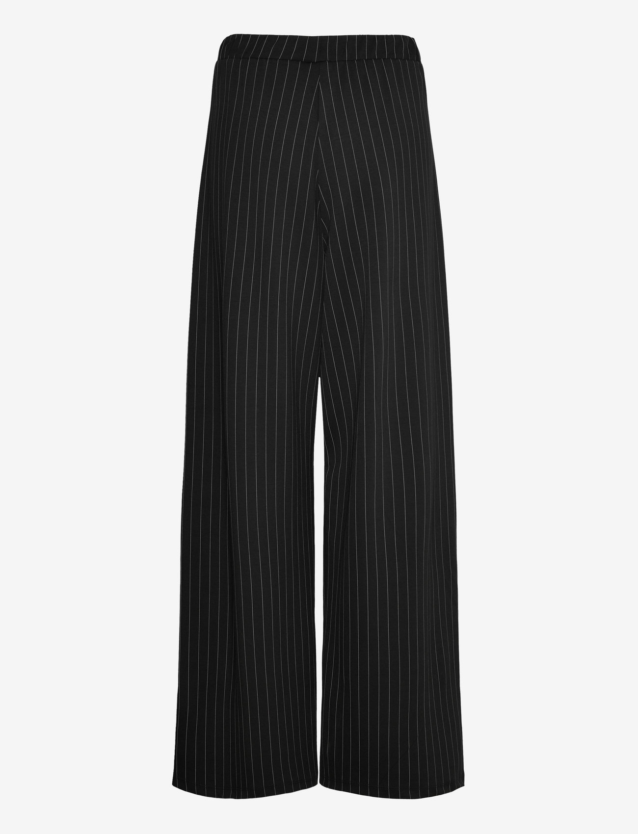 French Connection - REGINA JERSEY WIDE LEG TROUSER - hosen mit weitem bein - black/white - 2