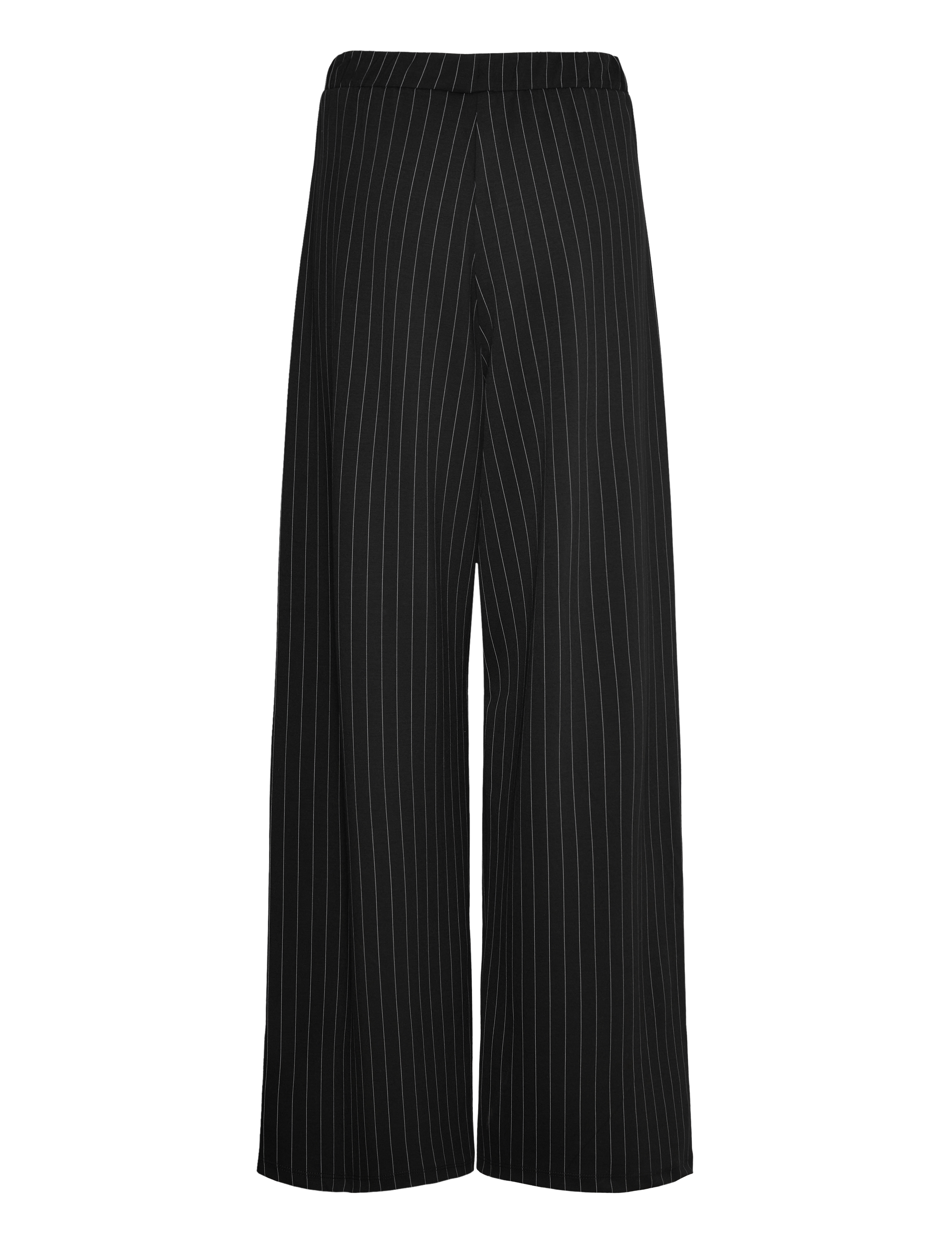 French Connection - REGINA JERSEY WIDE LEG TROUSER - vida byxor - black/white - 2