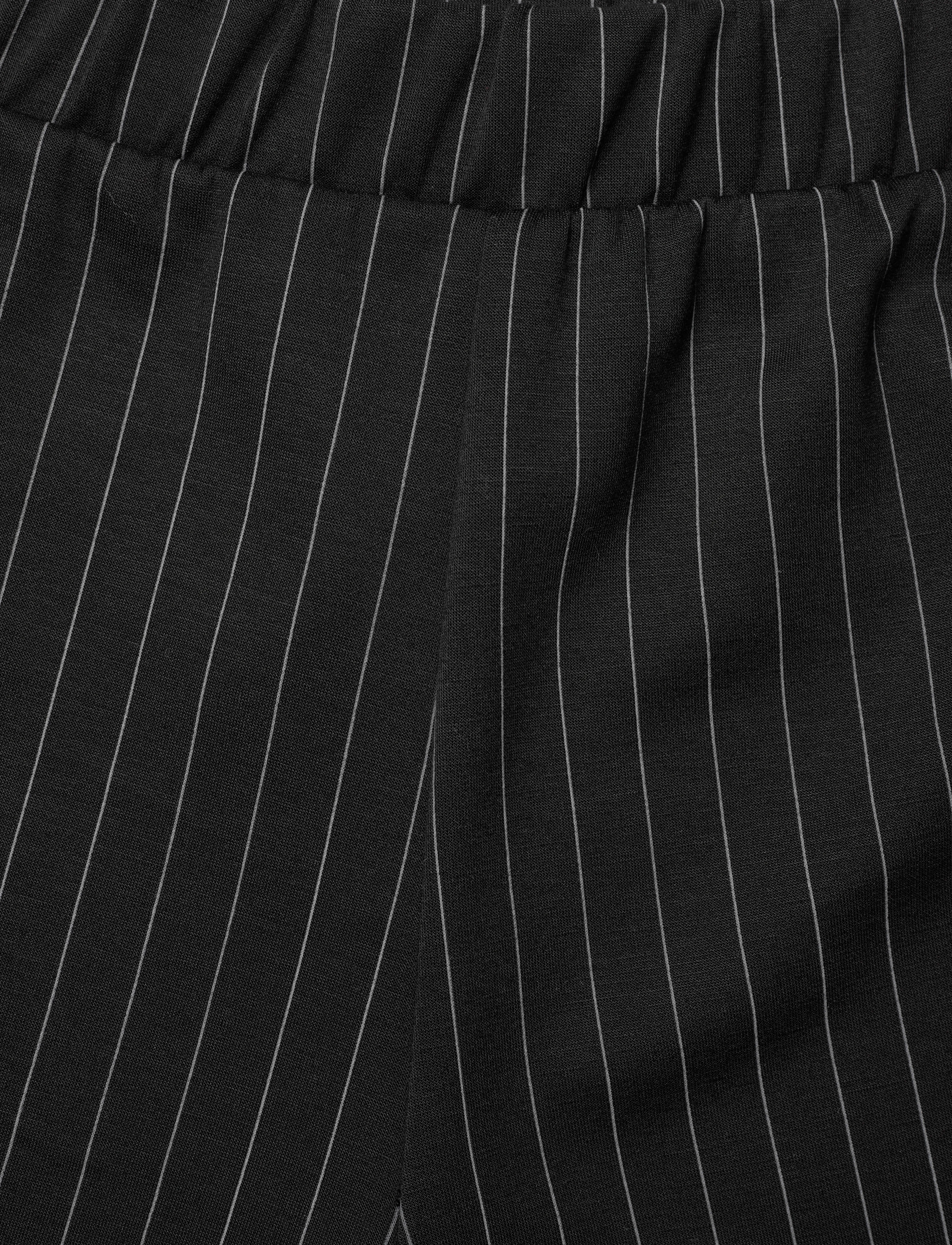 French Connection - REGINA JERSEY WIDE LEG TROUSER - vida byxor - black/white - 3