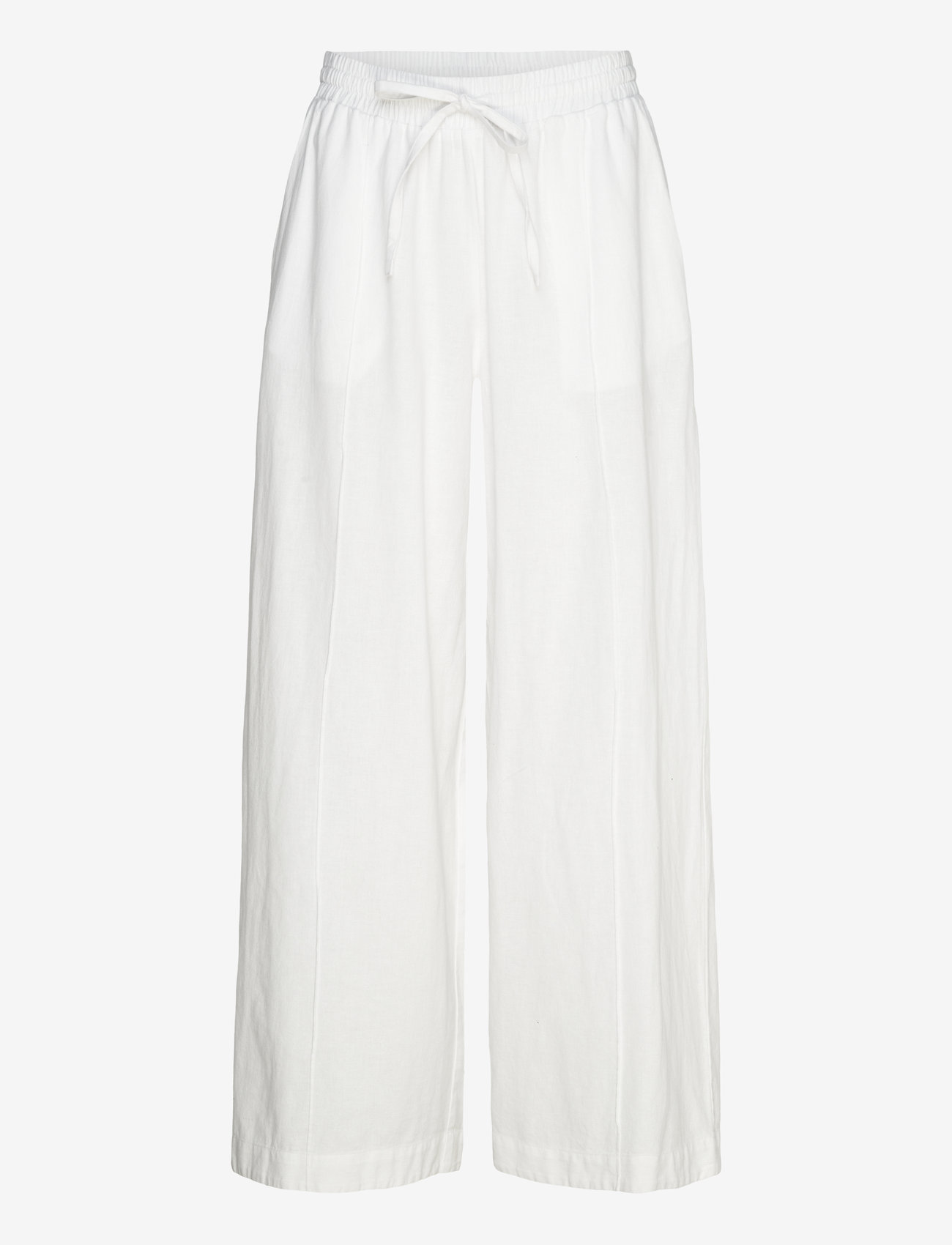 French Connection - CLARE LINEN BLEND TROUSER - linen white - 0