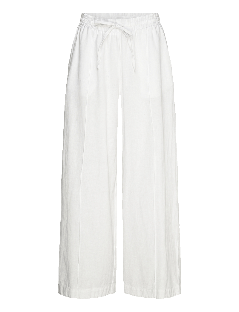 French Connection - CLARE LINEN BLEND TROUSER - linen white - 0