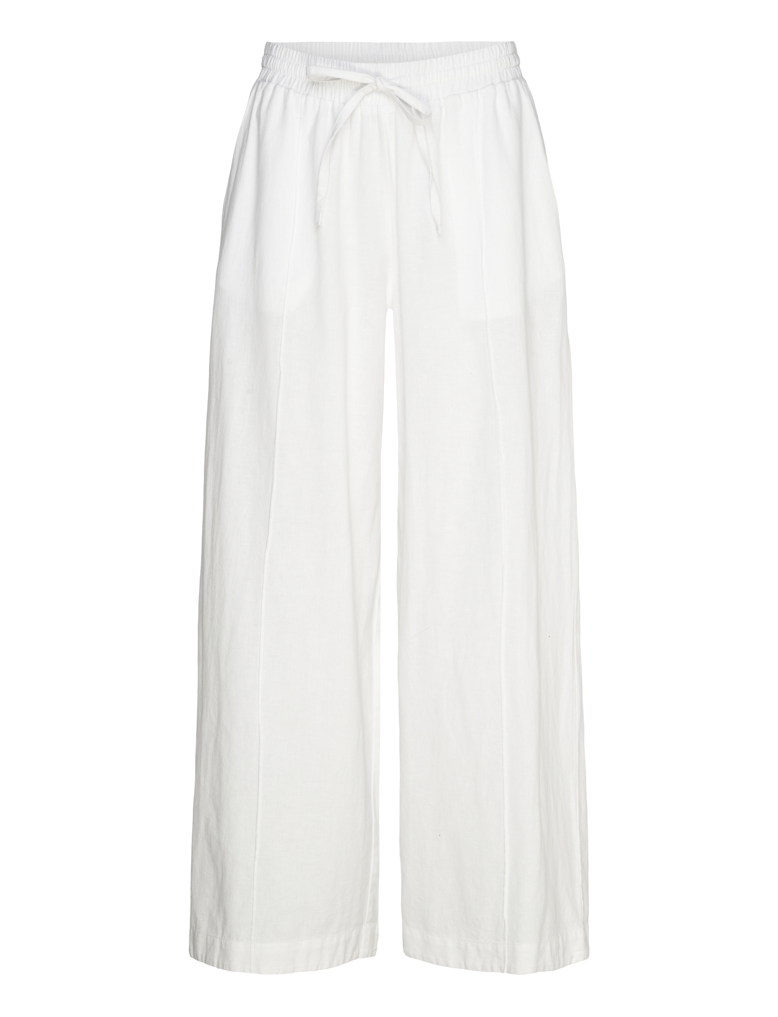 French Connection CLARE LINEN BLEND TROUSER - Linased püksid - LINEN WHITE / white