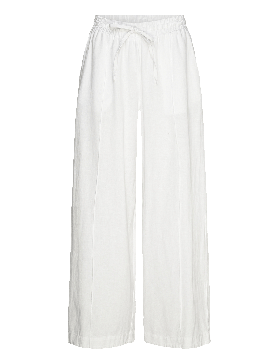 French Connection - CLARE LINEN BLEND TROUSER - linen white - 0