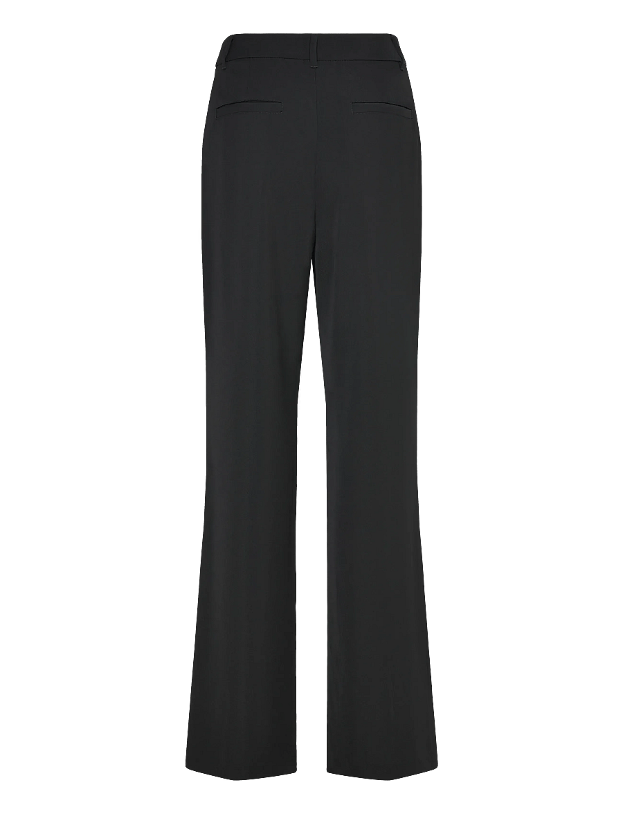 French Connection - VINNIE TAILORED SLIT TROUSER - schlaghosen - black - 2