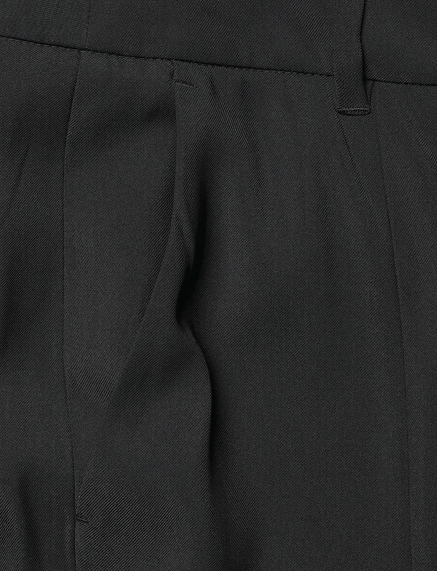 French Connection - VINNIE TAILORED SLIT TROUSER - schlaghosen - black - 4