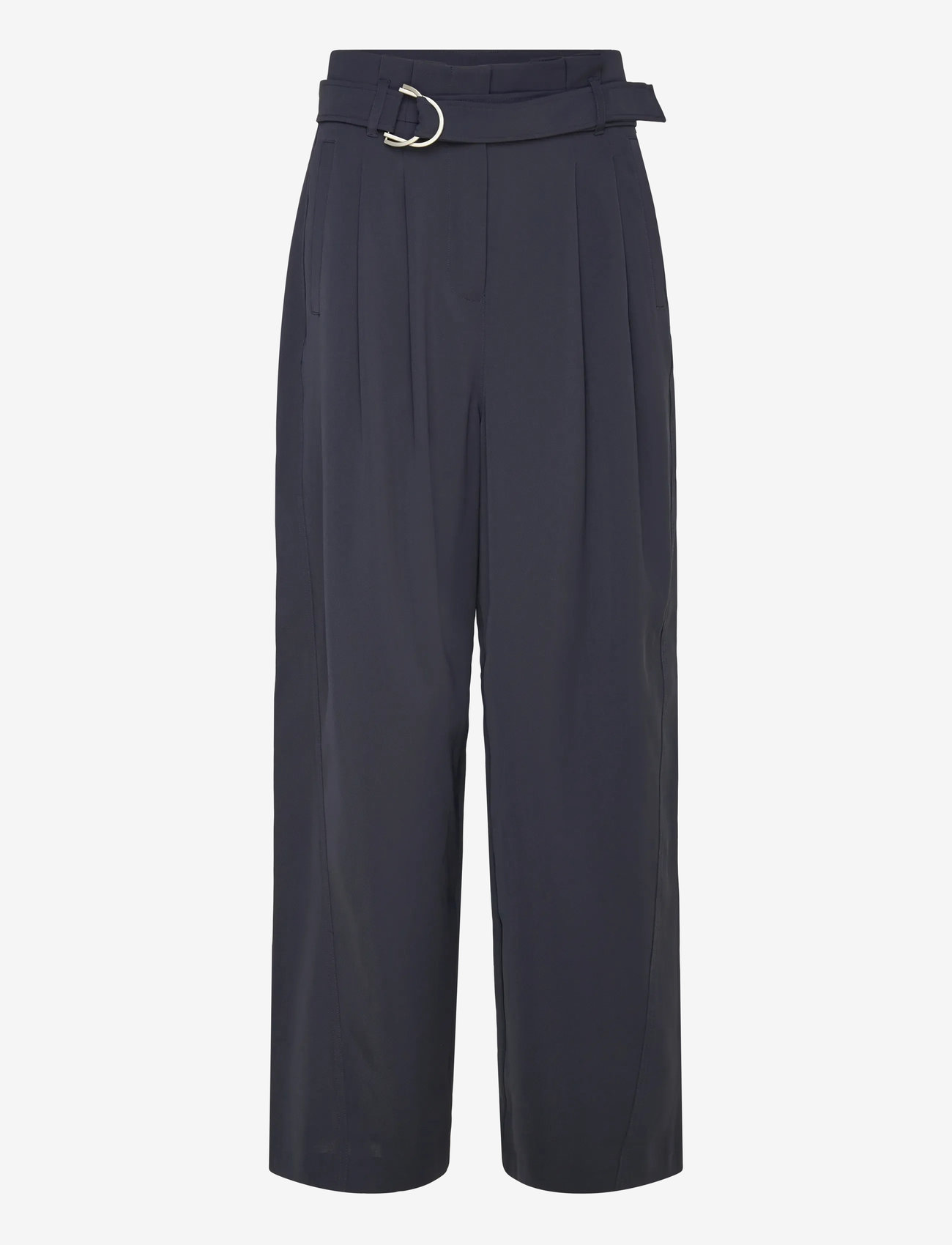 French Connection - VINNIE D.RING BELTED TROUSER - tailored trousers - navy - 1
