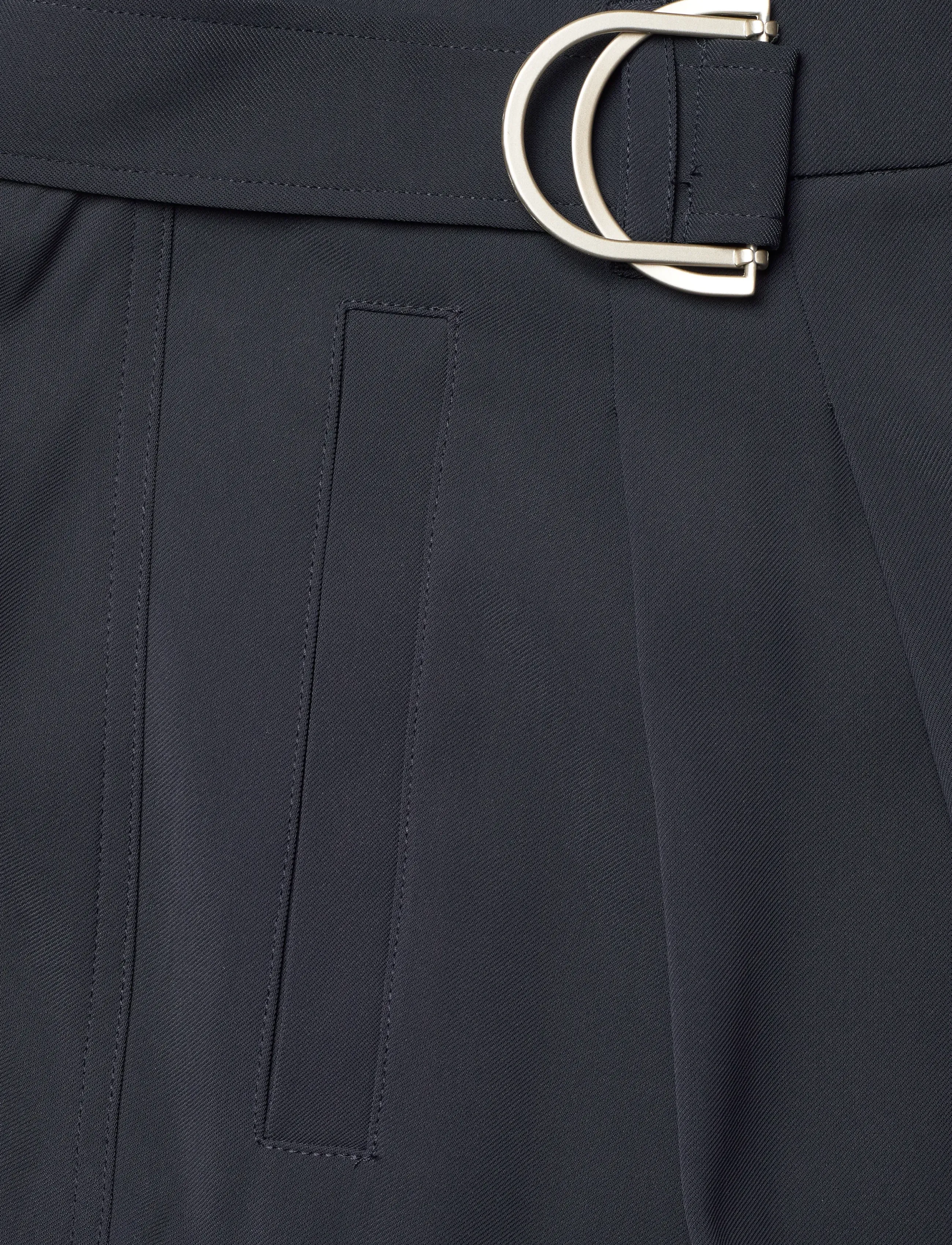 French Connection - VINNIE D.RING BELTED TROUSER - festmode zu outlet-preisen - navy - 5