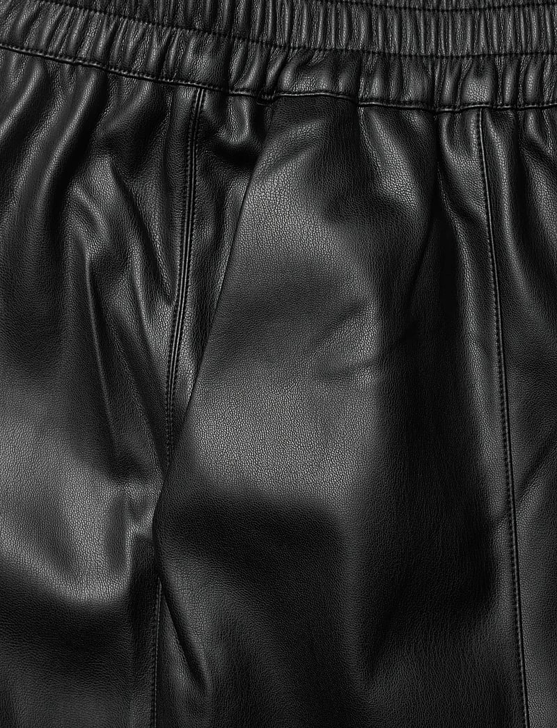French Connection - TASHER WIDE LEG PU TROUSER - hosen mit weitem bein - black - 2