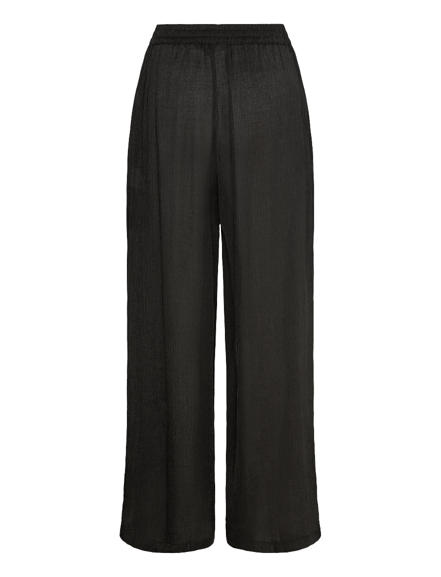 French Connection - TERRY CRINKLE TROUSER - vida byxor - black - 2