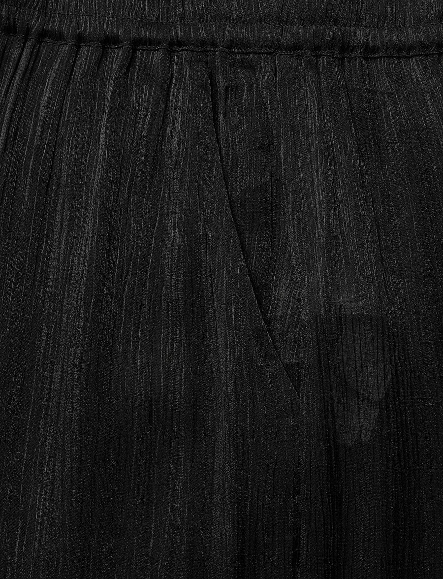 French Connection - TERRY CRINKLE TROUSER - vida byxor - black - 5