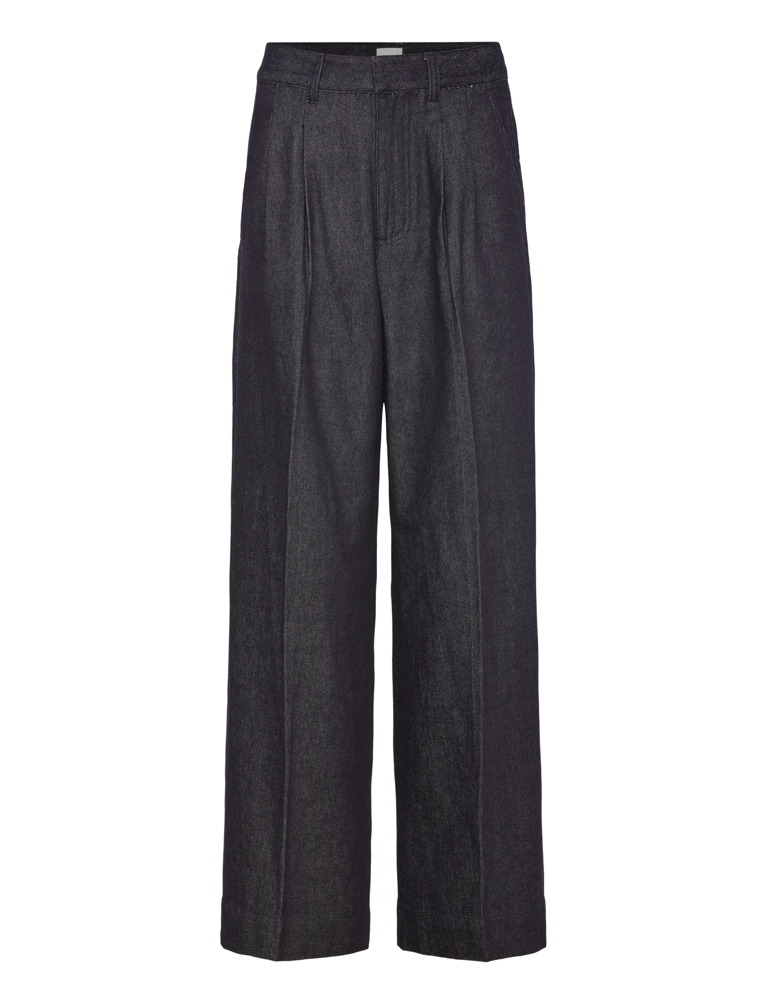 French Connection FLETCHER WIDE LEG DENIM TROUSE - French Connection - CLEAN INDIGO / grey