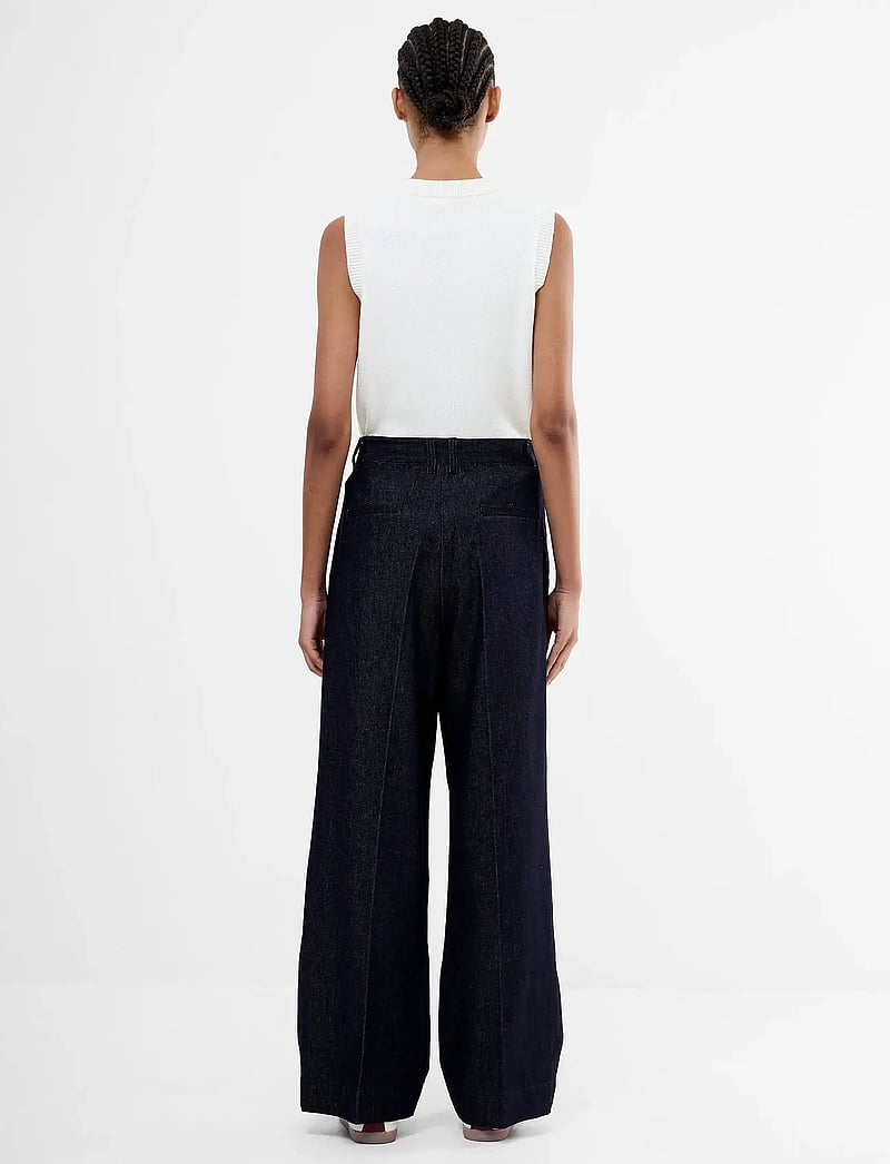 French Connection - FLETCHER WIDE LEG DENIM TROUSE - vida byxor - clean indigo - 4