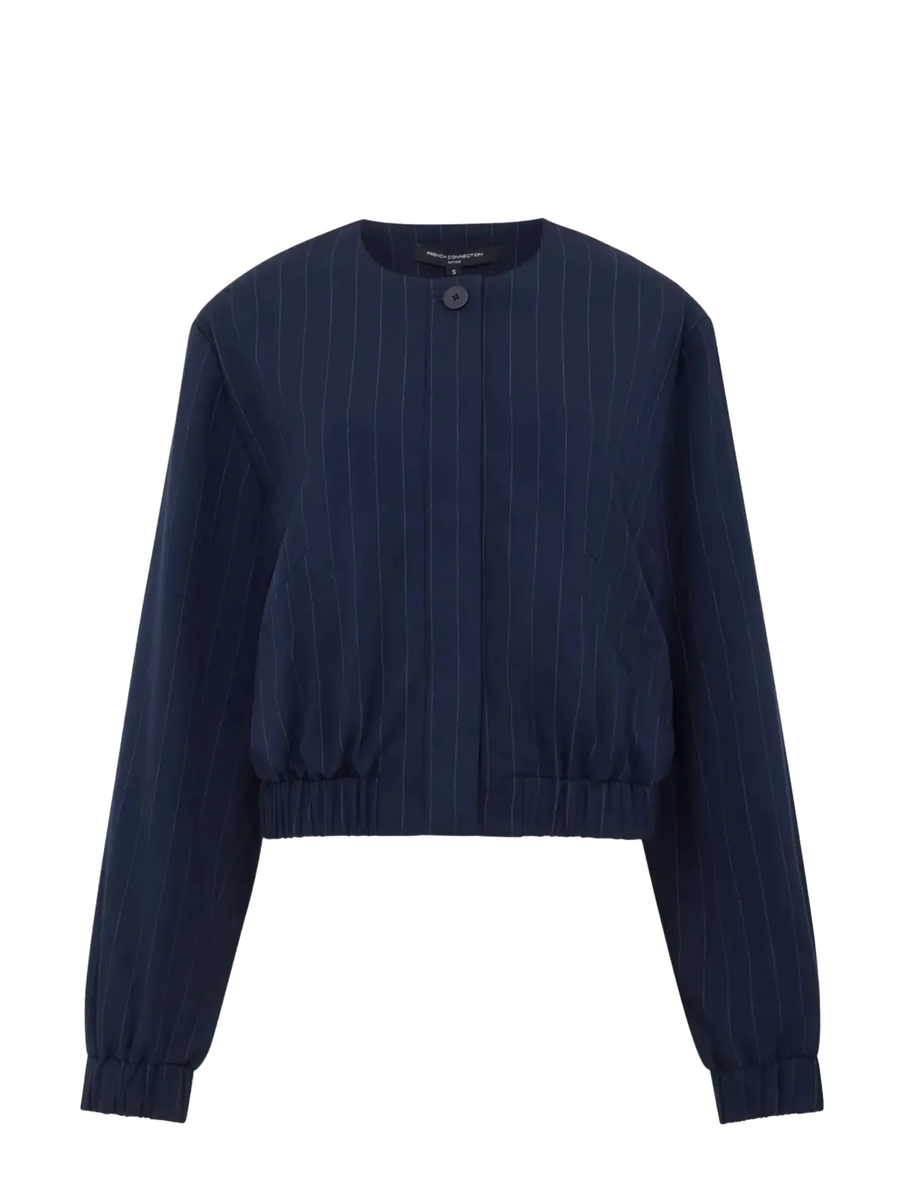 FRENCH CONNECTION Alia Pinstripe Bomber Jacke Navy - M - Damen