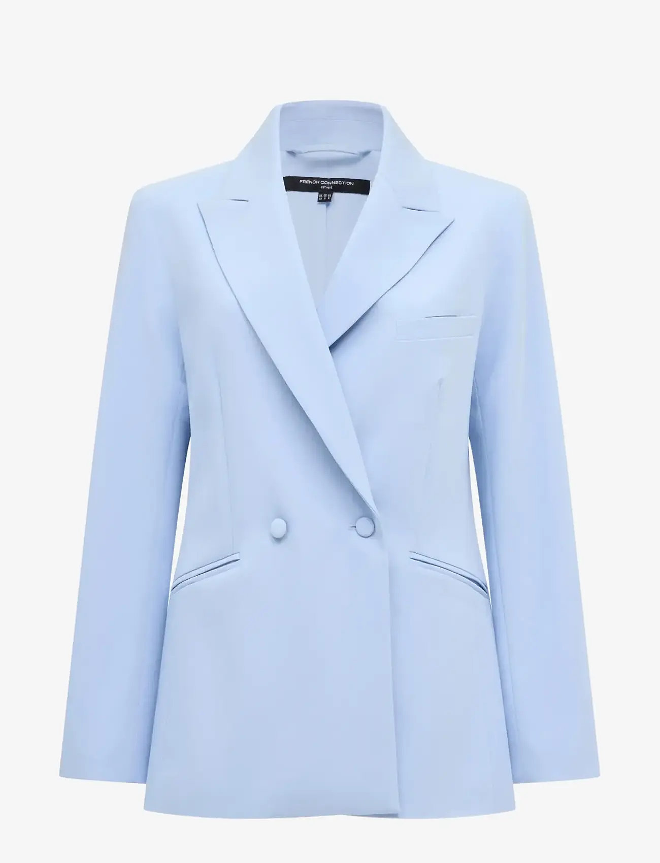 French Connection - SAMMIE DOUBLE BREASTED BLAZER - kahes joones nööpidega bleiserid - mid pretty blue - 1