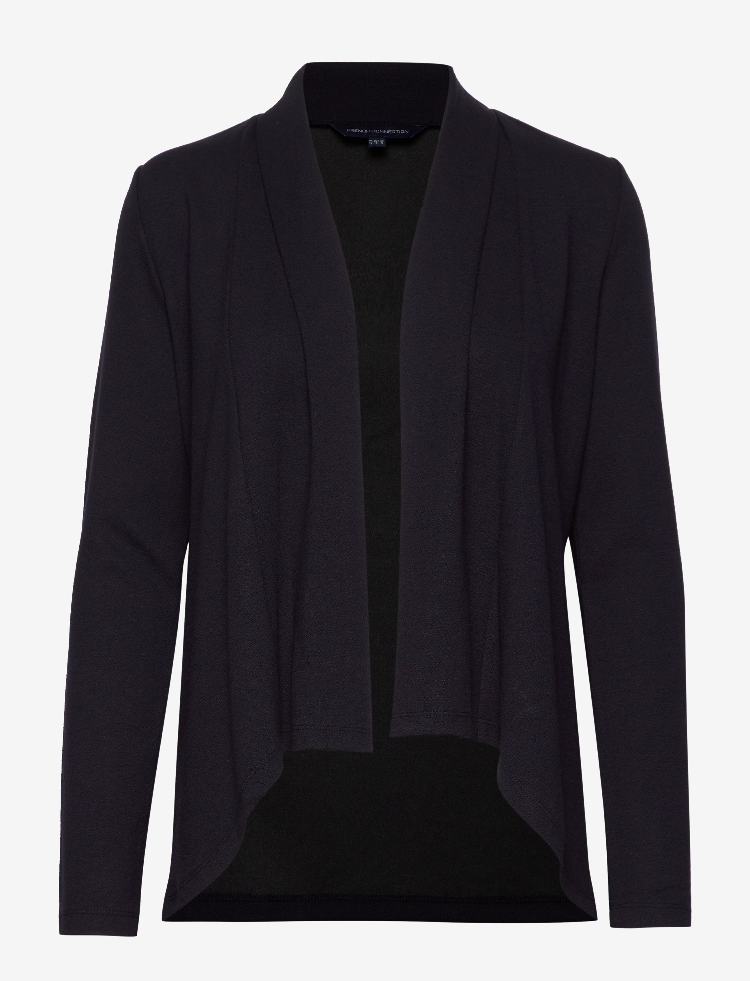 French Connection JOSIE JERSEY DRAPE FRONT JCKT - Cardigans - UTILITY BLUE / navy