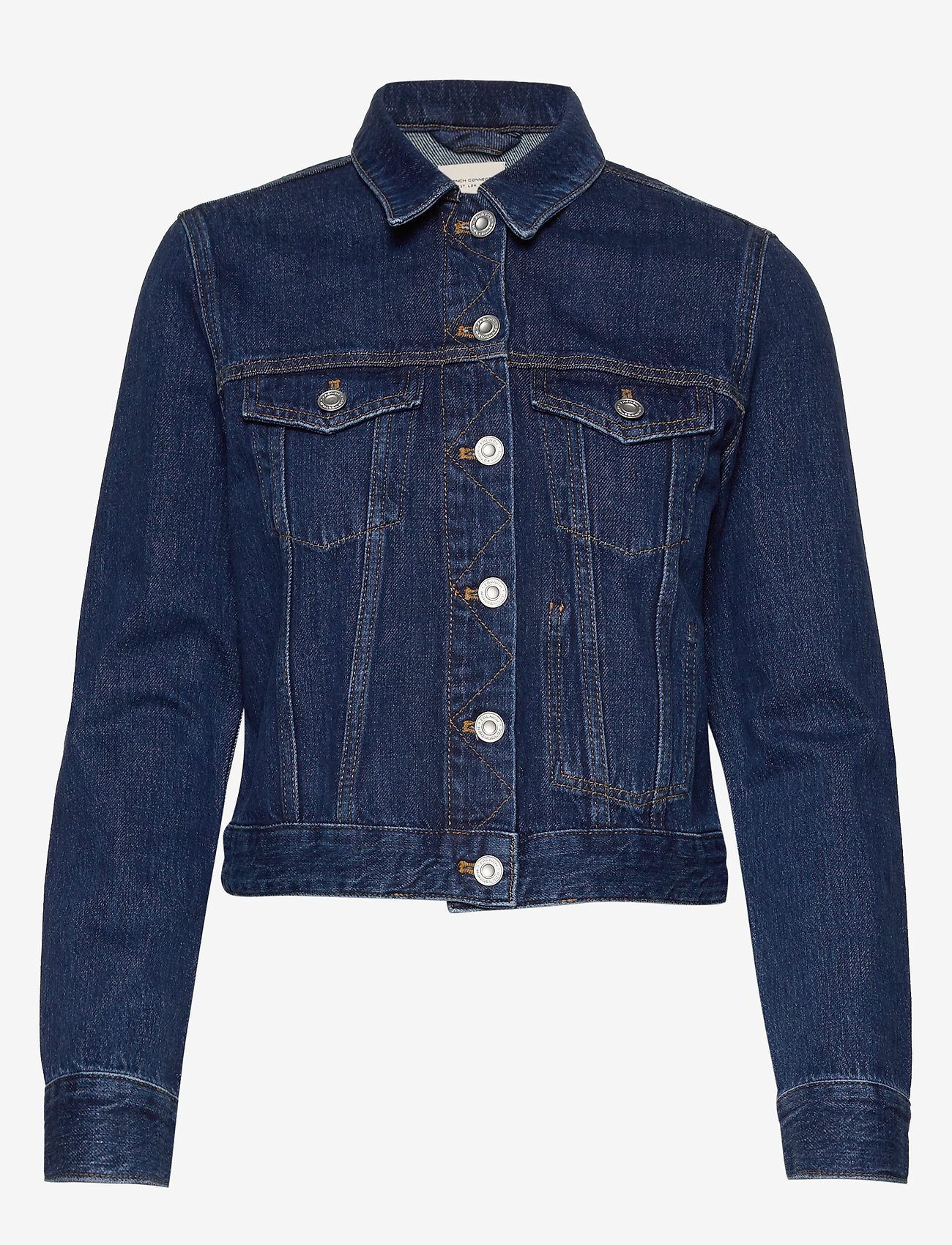 French Connection - MACEE MICRO WSTRN DENIM LS JKT - mid blue - 1