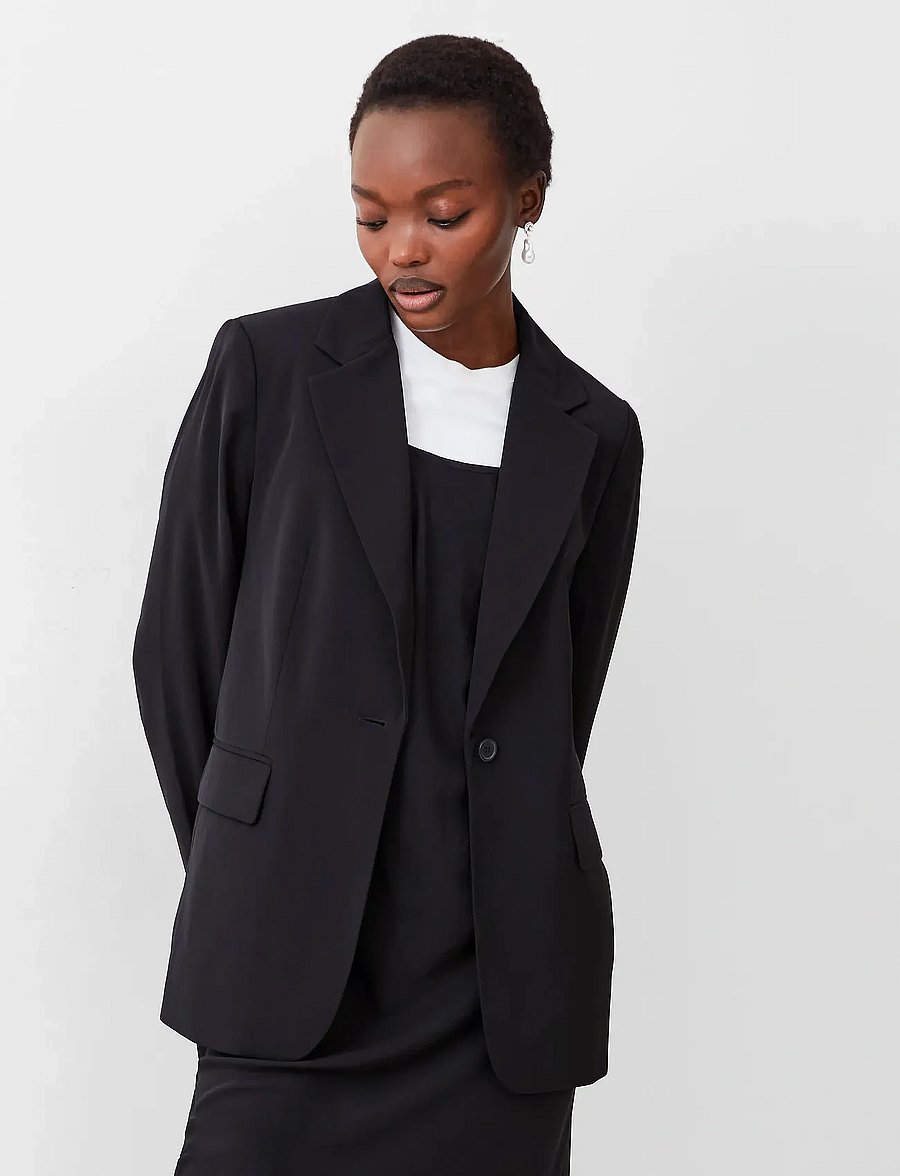 French Connection - HARRIE SUITING SINGLE BREASTED - einreihige blazer - blackout - 0