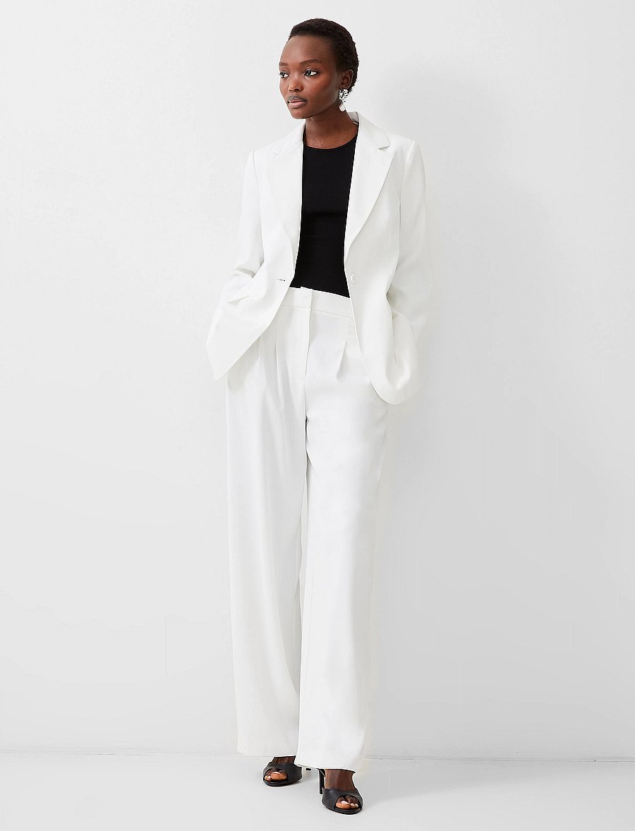 French Connection - HARRIE SUITING SINGLE BREASTED - einreihige blazer - porcelain cream - 0
