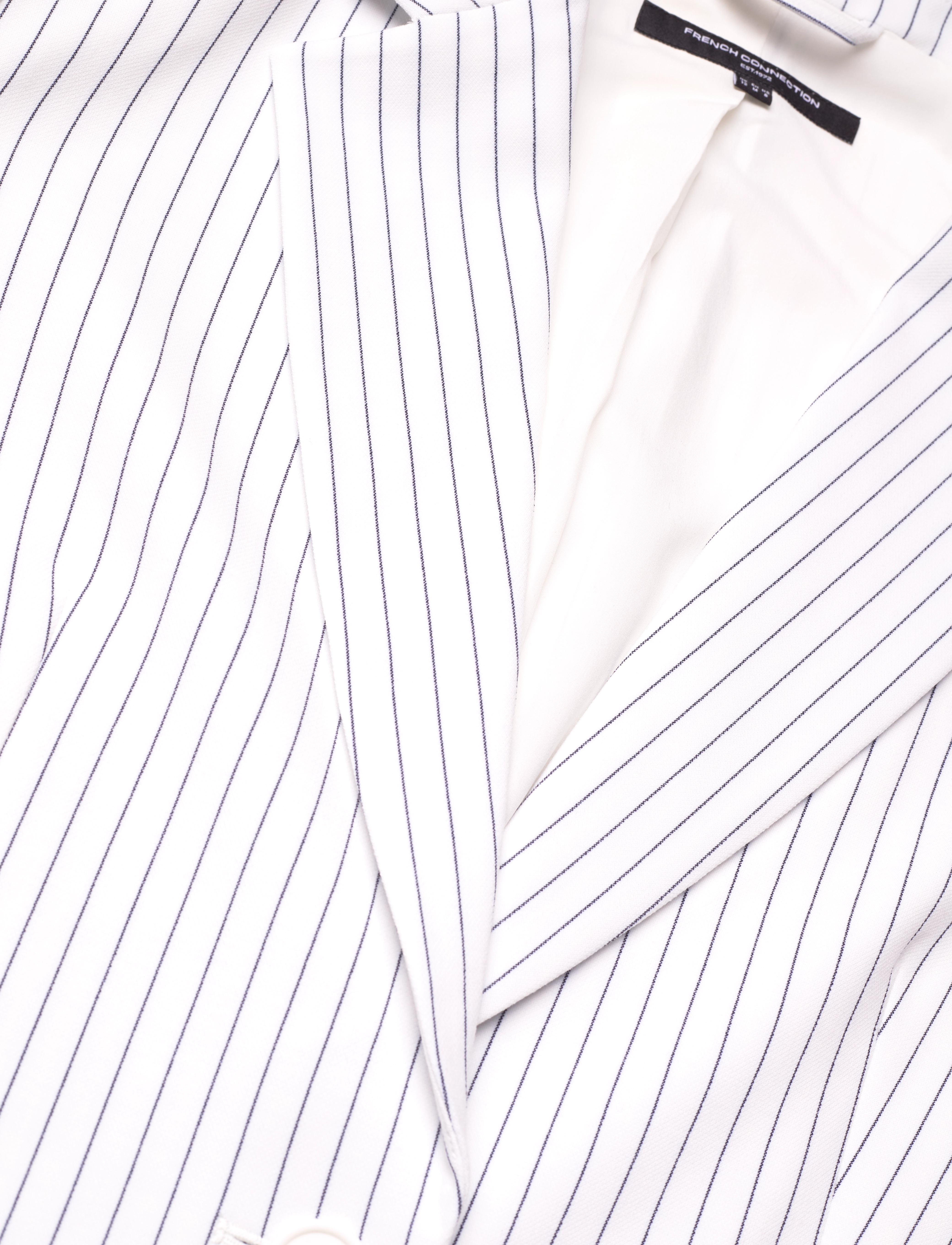 French Connection - WHISPER PINSTRIPE BLAZER - summer white/marine - 4