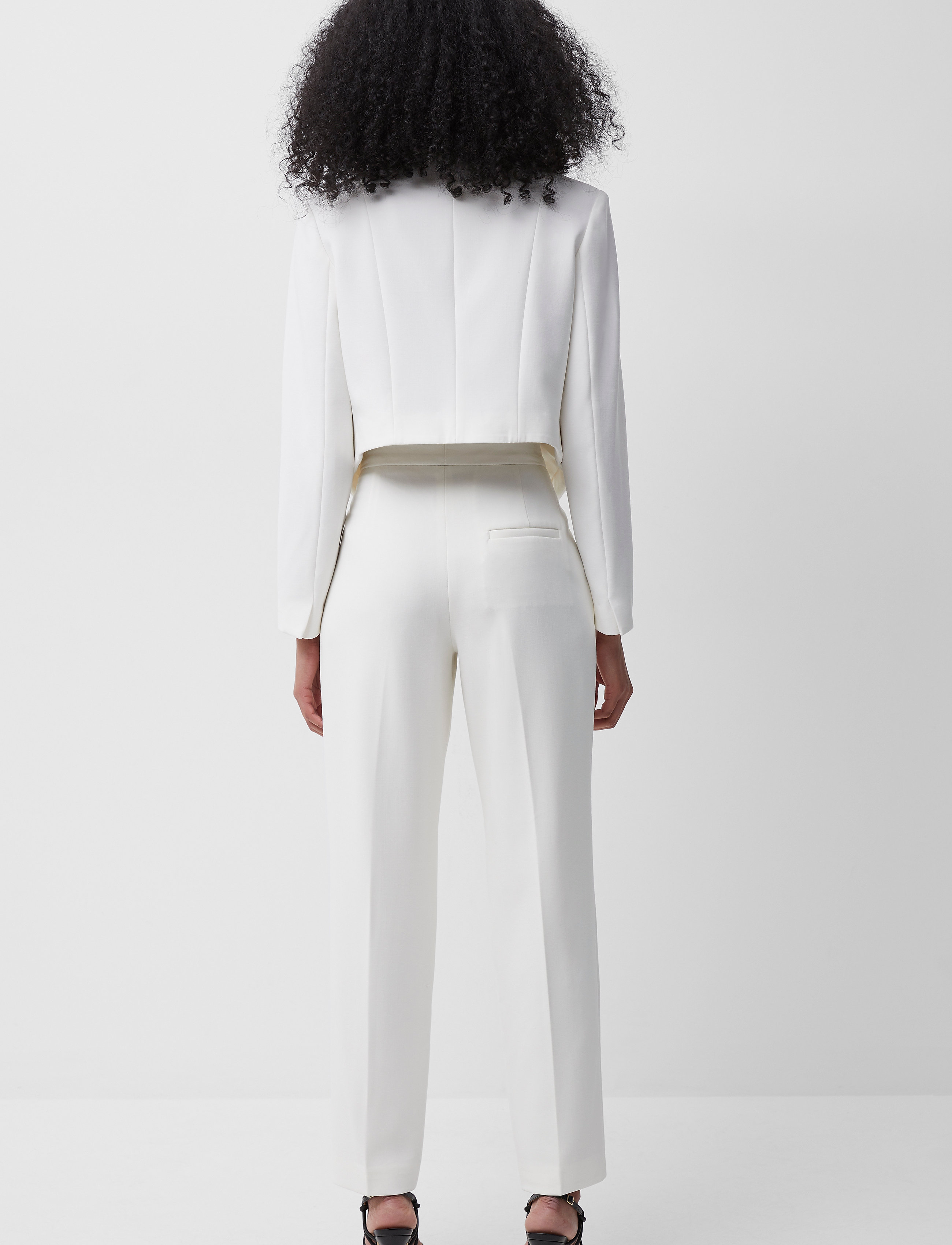 French Connection - INDI WHISPER RTH STNG CROPD BL - summer white - 3
